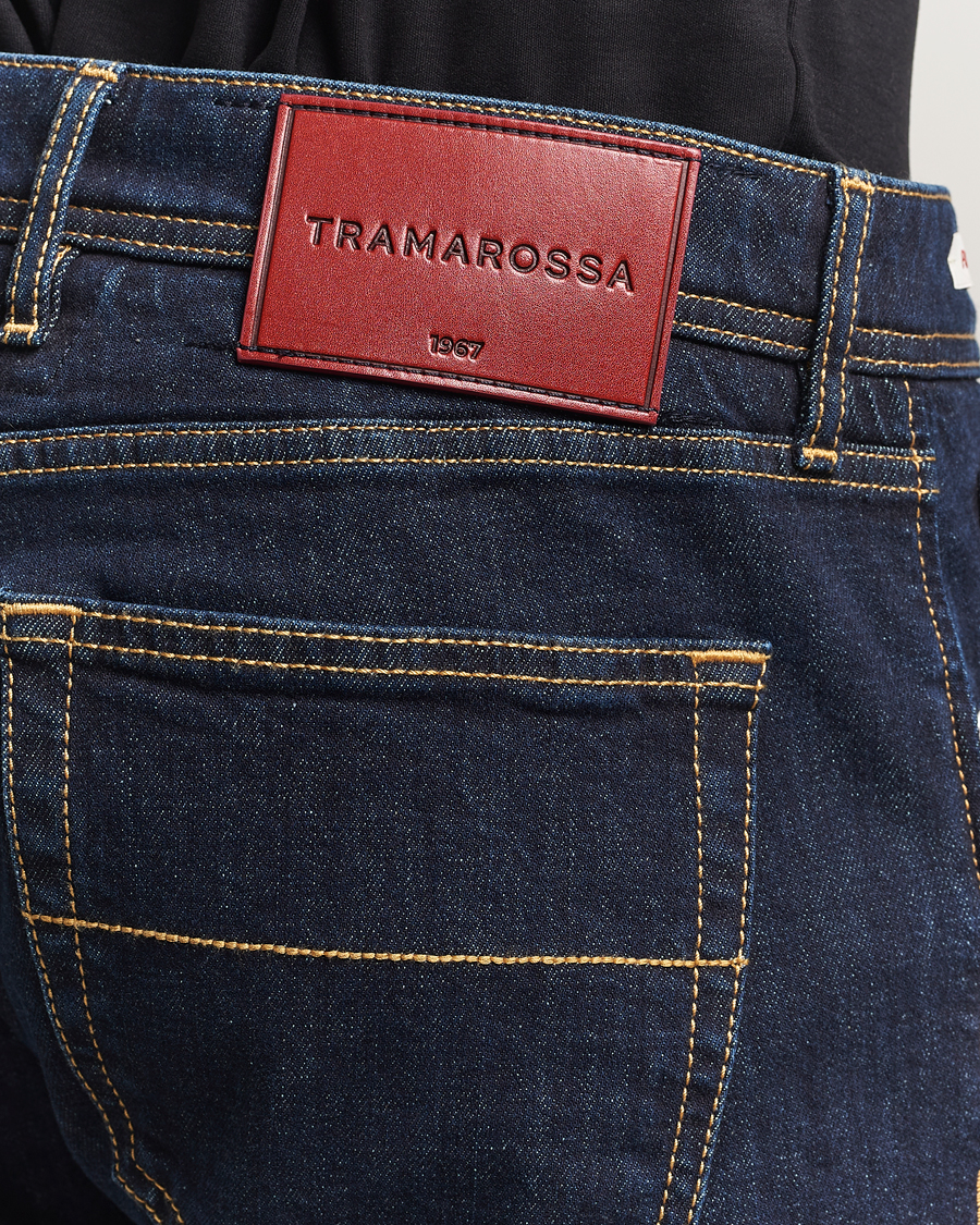 Hombres | Pantalones | Tramarossa | Michelangelo Stretch Jeans Blue Raw