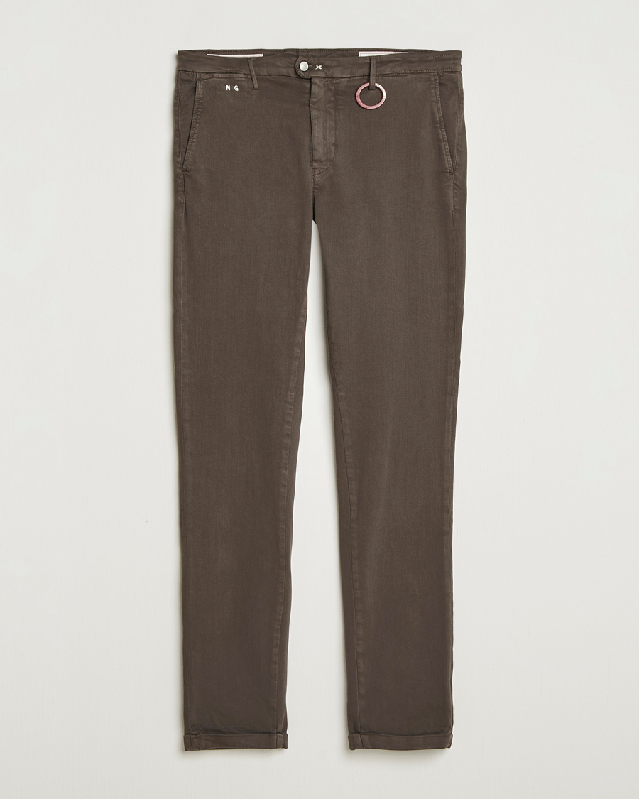 Hombres | Pantalones | Tramarossa | Luis Superstrech Cotton Chino Brown