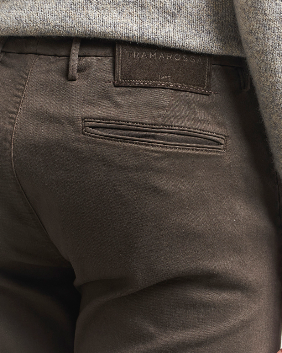 Hombres | Pantalones | Tramarossa | Luis Superstrech Cotton Chino Brown