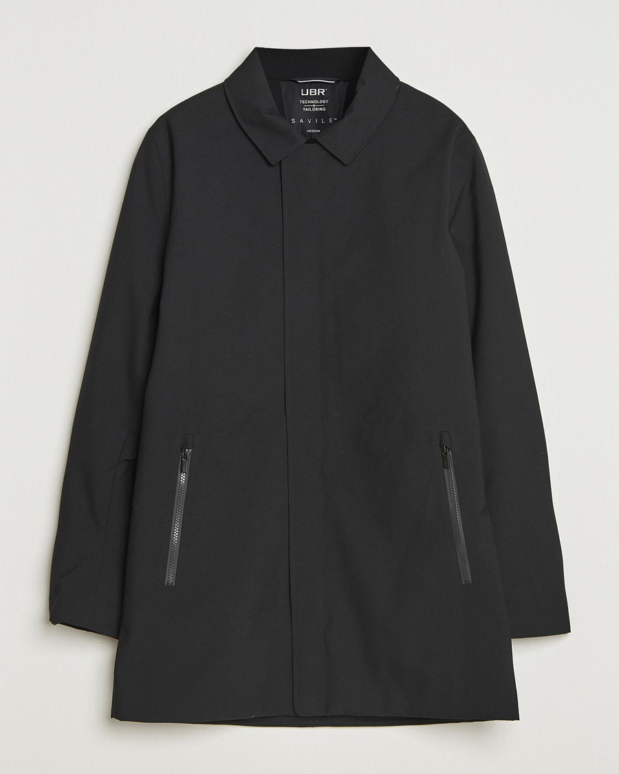 Hombres | Abrigos y chaquetas | UBR | Regulator Coat Savile Black Wool