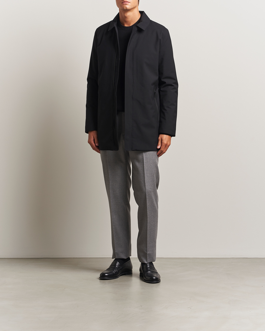 Hombres | Abrigos y chaquetas | UBR | Regulator Coat Savile Black Wool