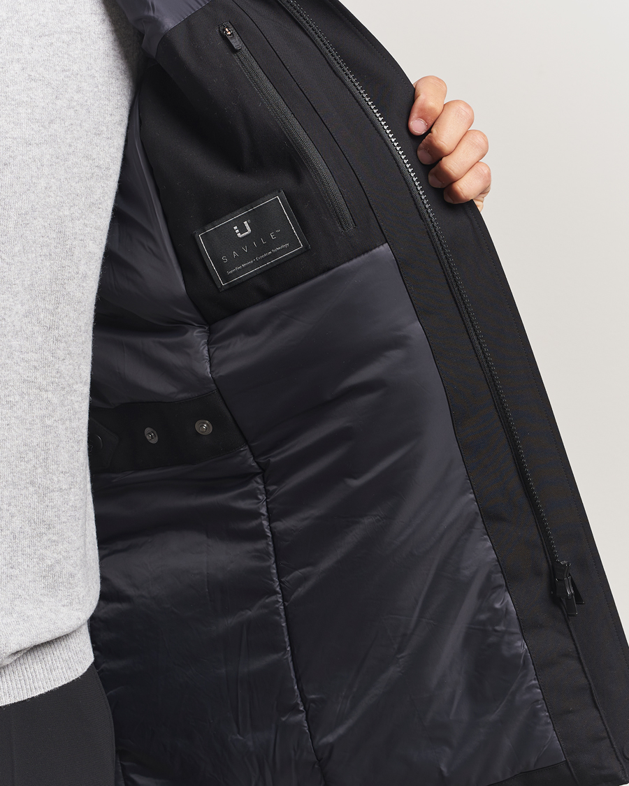 Hombres | Abrigos y chaquetas | UBR | Regulator Parka Savile Black Wool