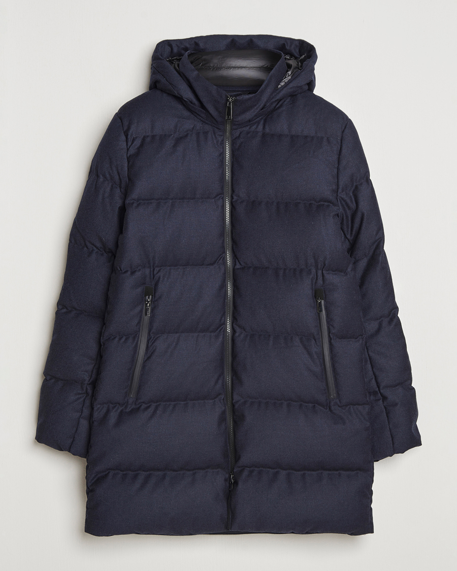 Hombres | Abrigos y chaquetas | UBR | Concorde Wool Parka Savile Dark Navy Melange