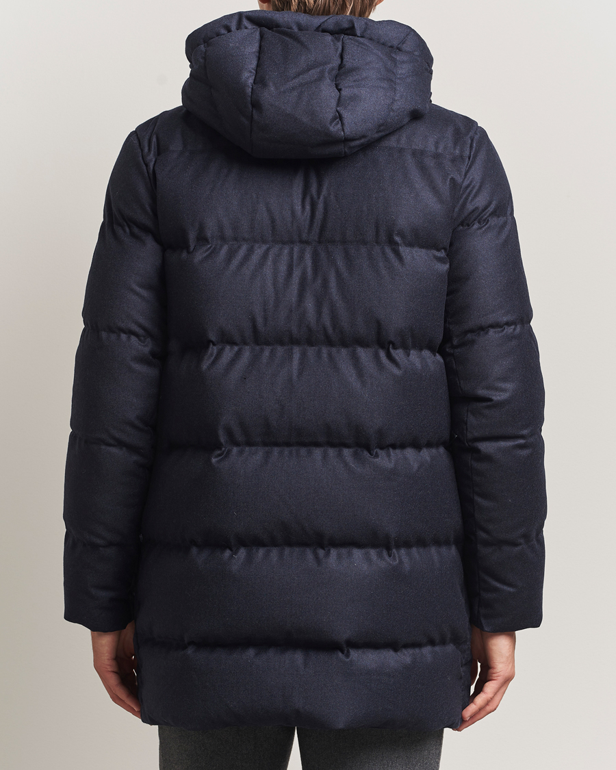 Hombres | Abrigos y chaquetas | UBR | Concorde Wool Parka Savile Dark Navy Melange