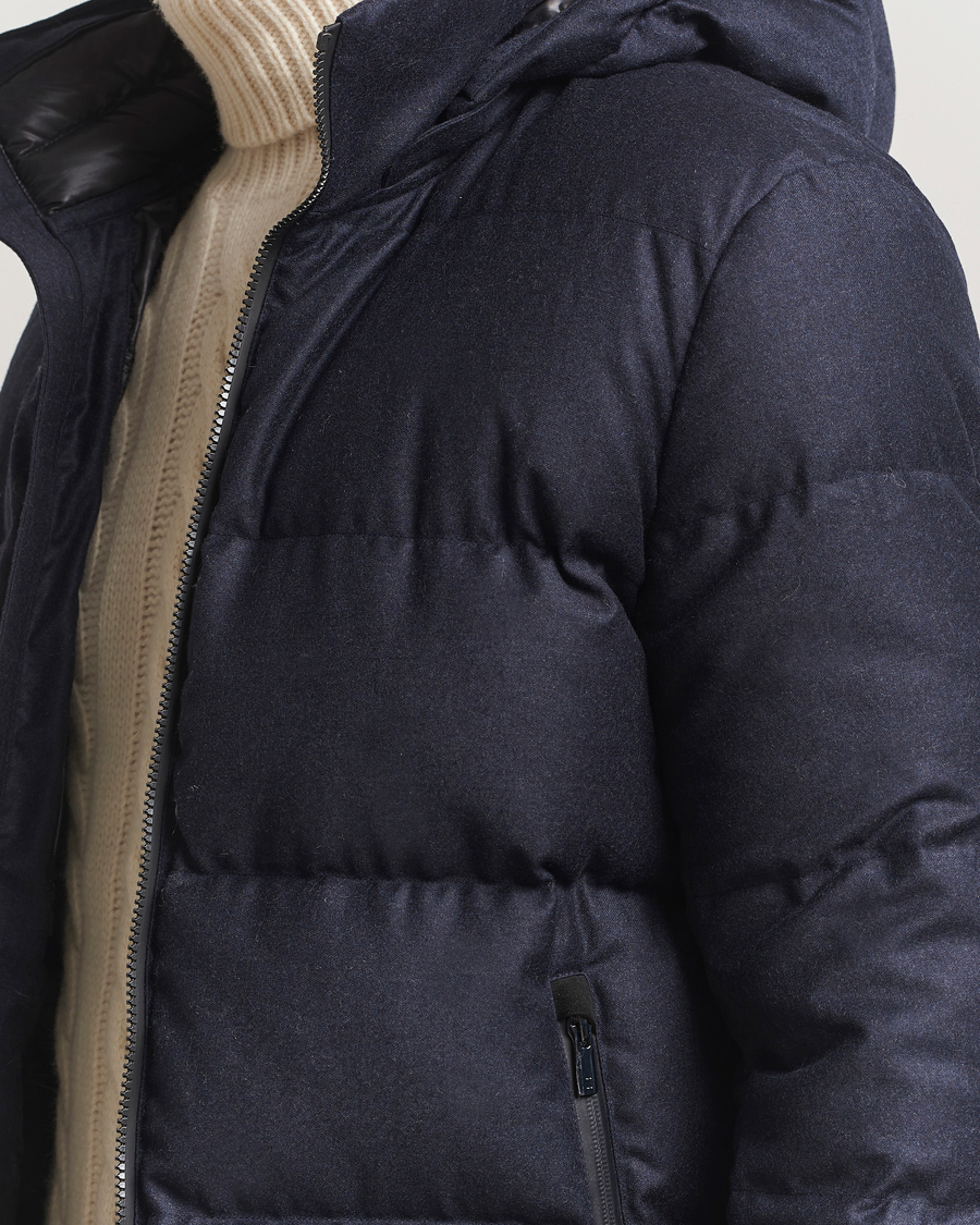 Hombres | Abrigos y chaquetas | UBR | Concorde Wool Parka Savile Dark Navy Melange