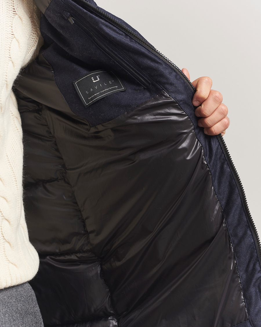 Hombres | Abrigos y chaquetas | UBR | Concorde Wool Parka Savile Dark Navy Melange