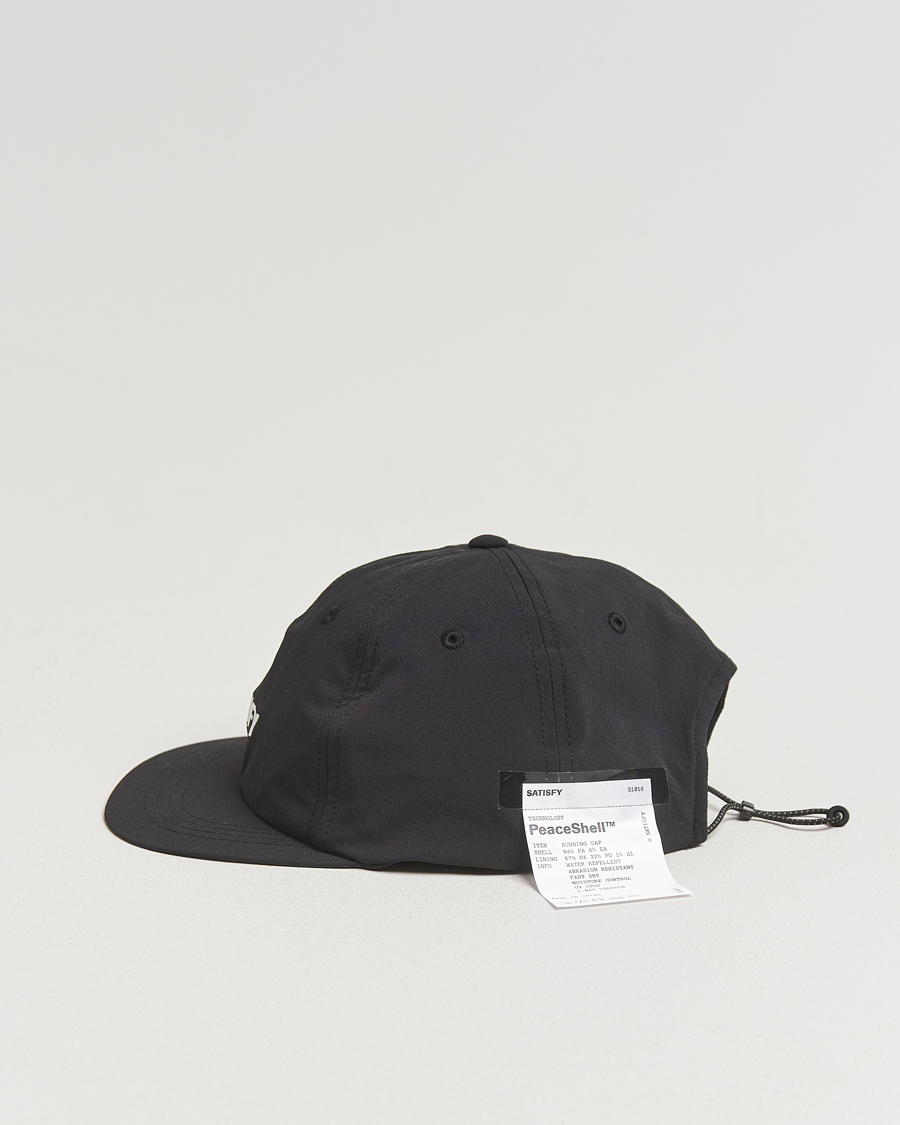 Hombres | Sombreros y gorras | Satisfy | PeaceShell Run Cult Cap Black