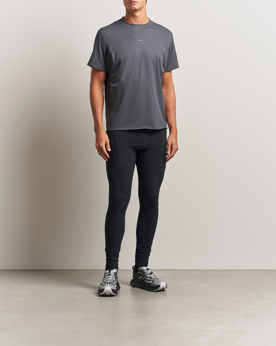 Hombres | Camisetas | Satisfy | FuzzFleece Octa T-Shirt Phantom