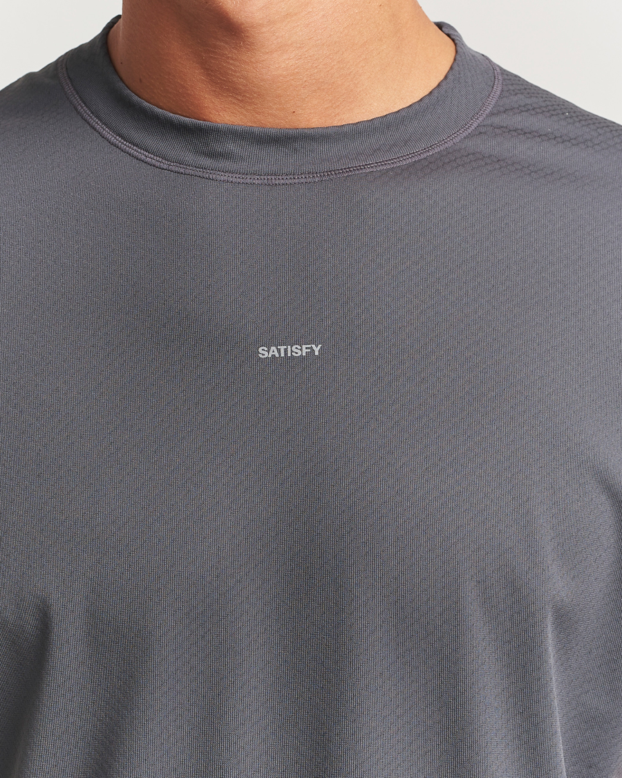 Hombres | Camisetas | Satisfy | FuzzFleece Octa T-Shirt Phantom