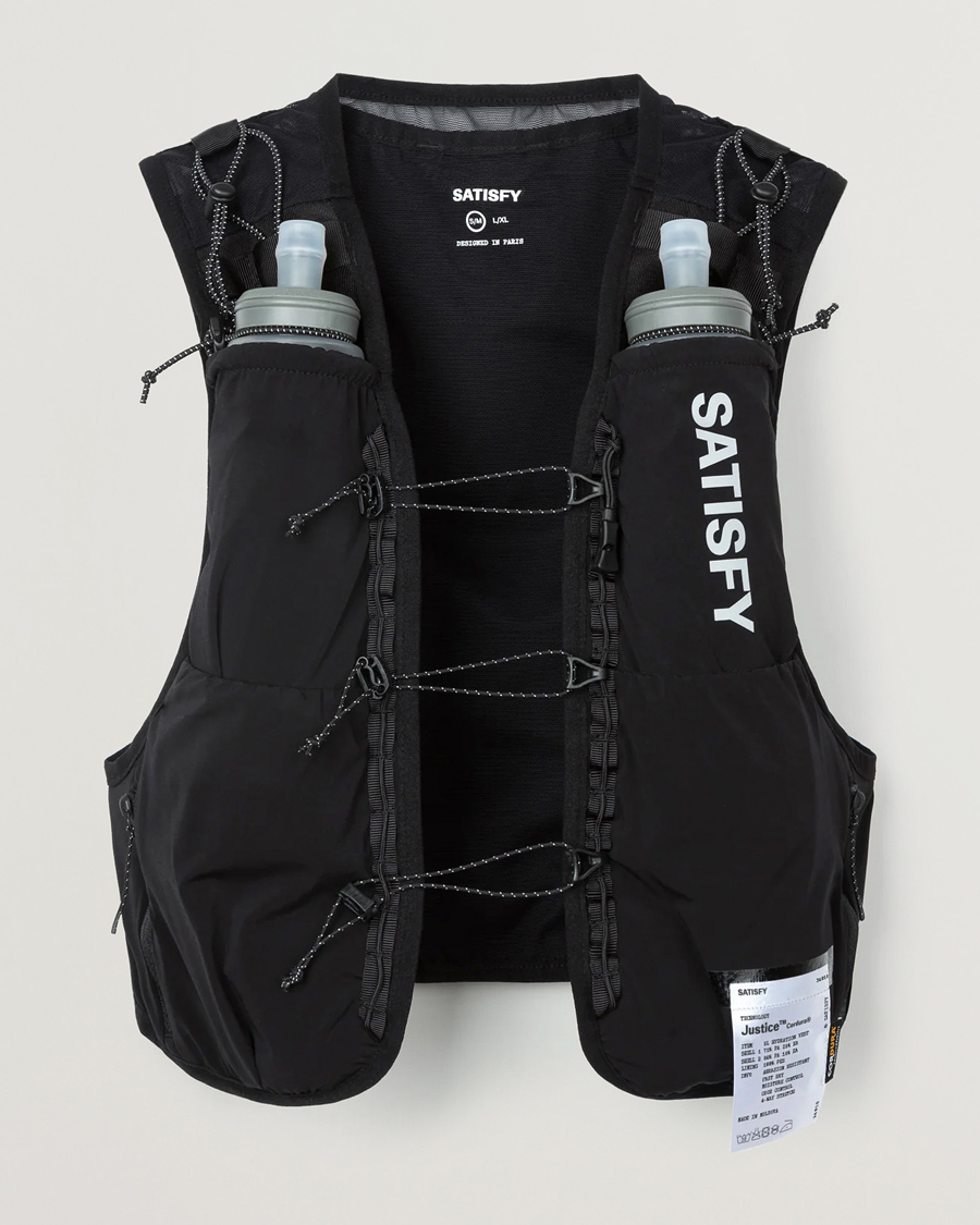 Hombres | Satisfy Justice Cordura Hydration Vest 5L Black | Satisfy | Justice Cordura Hydration Vest 5L Black