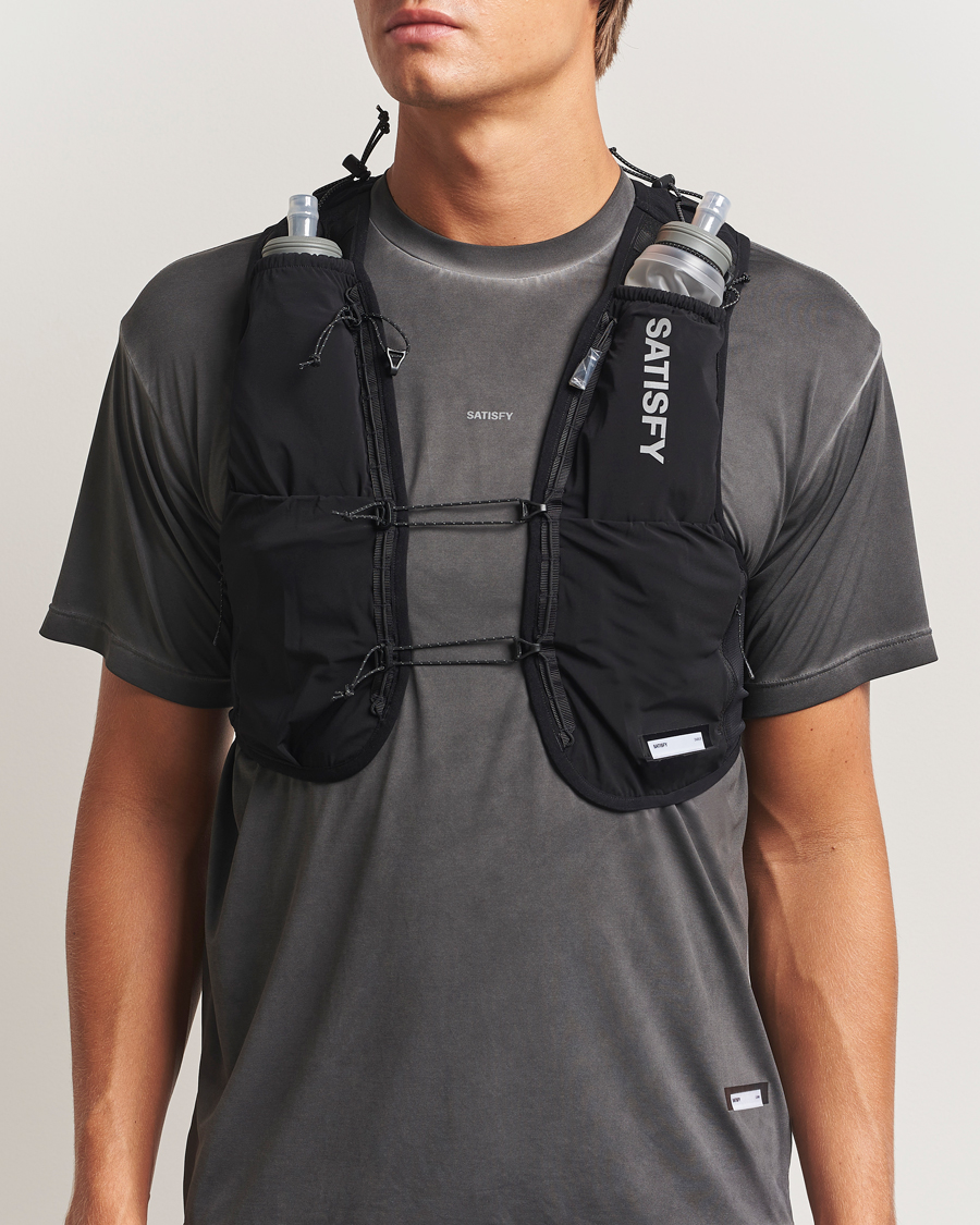 Hombres | Satisfy Justice Cordura Hydration Vest 5L Black | Satisfy | Justice Cordura Hydration Vest 5L Black