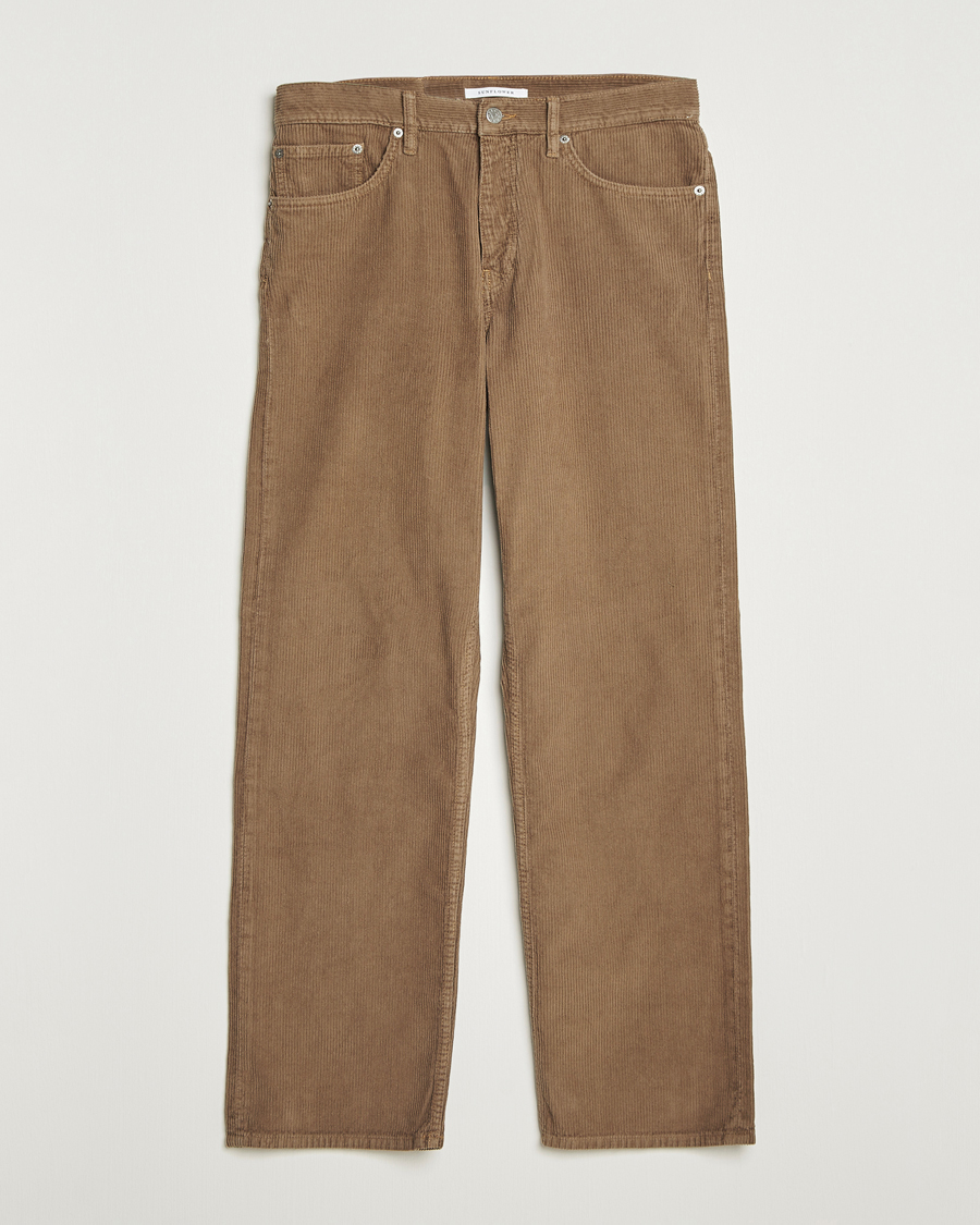 Hombres | Pantalones | Sunflower | Loose Corduroy Pants Taupe
