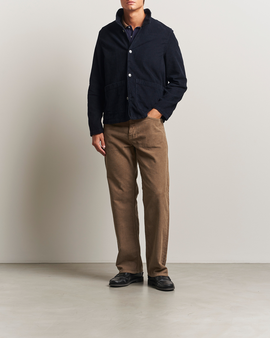 Hombres | Pantalones | Sunflower | Loose Corduroy Pants Taupe