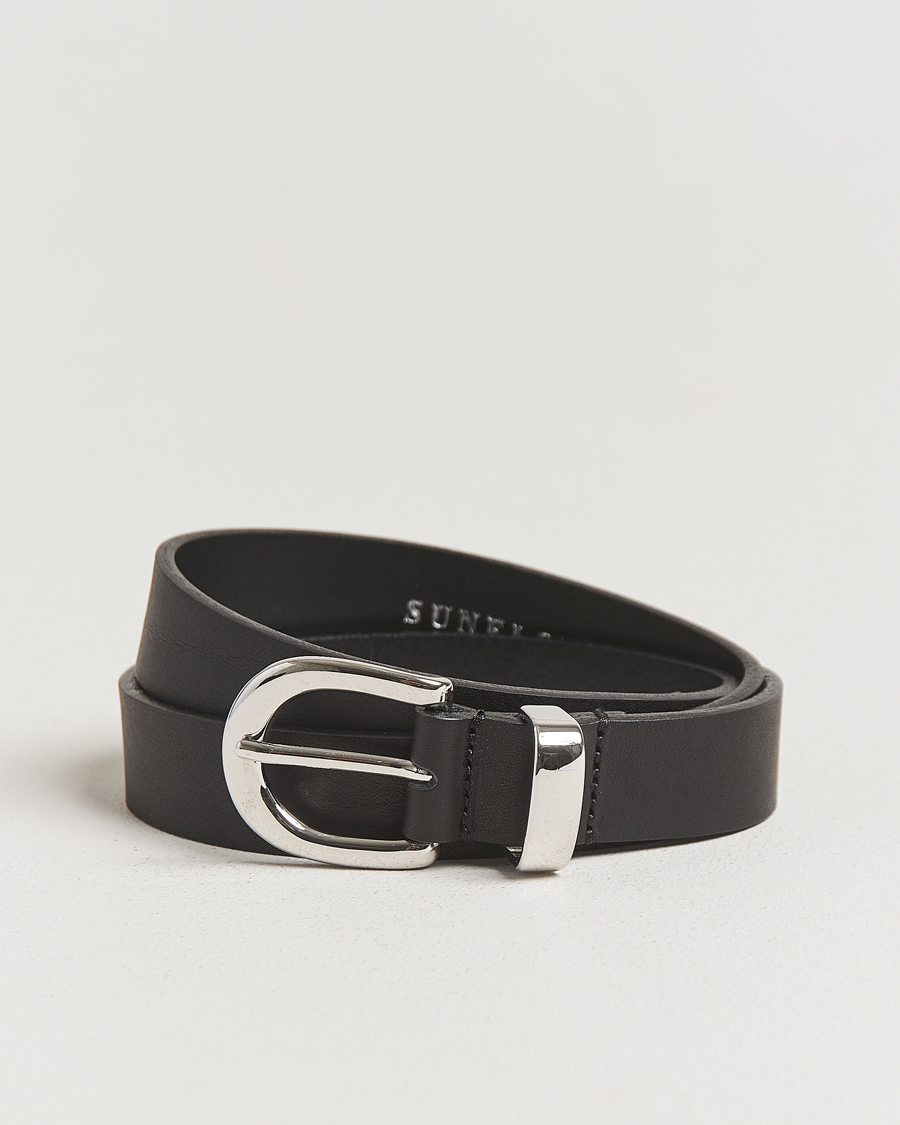 Hombres | Sunflower Simple Belt Black Calf | Sunflower | Simple Belt Black Calf