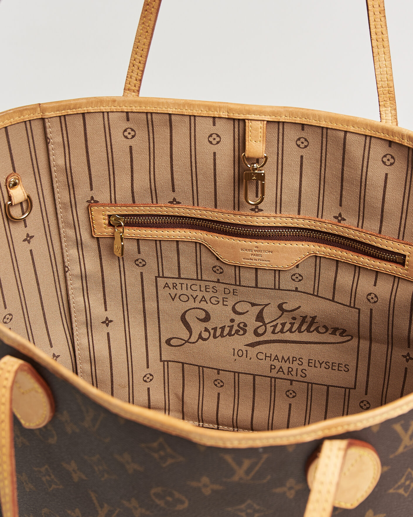 Hombres | Pre-Owned & Vintage Bags | Louis Vuitton Pre-Owned | Neverfull MM Monogram