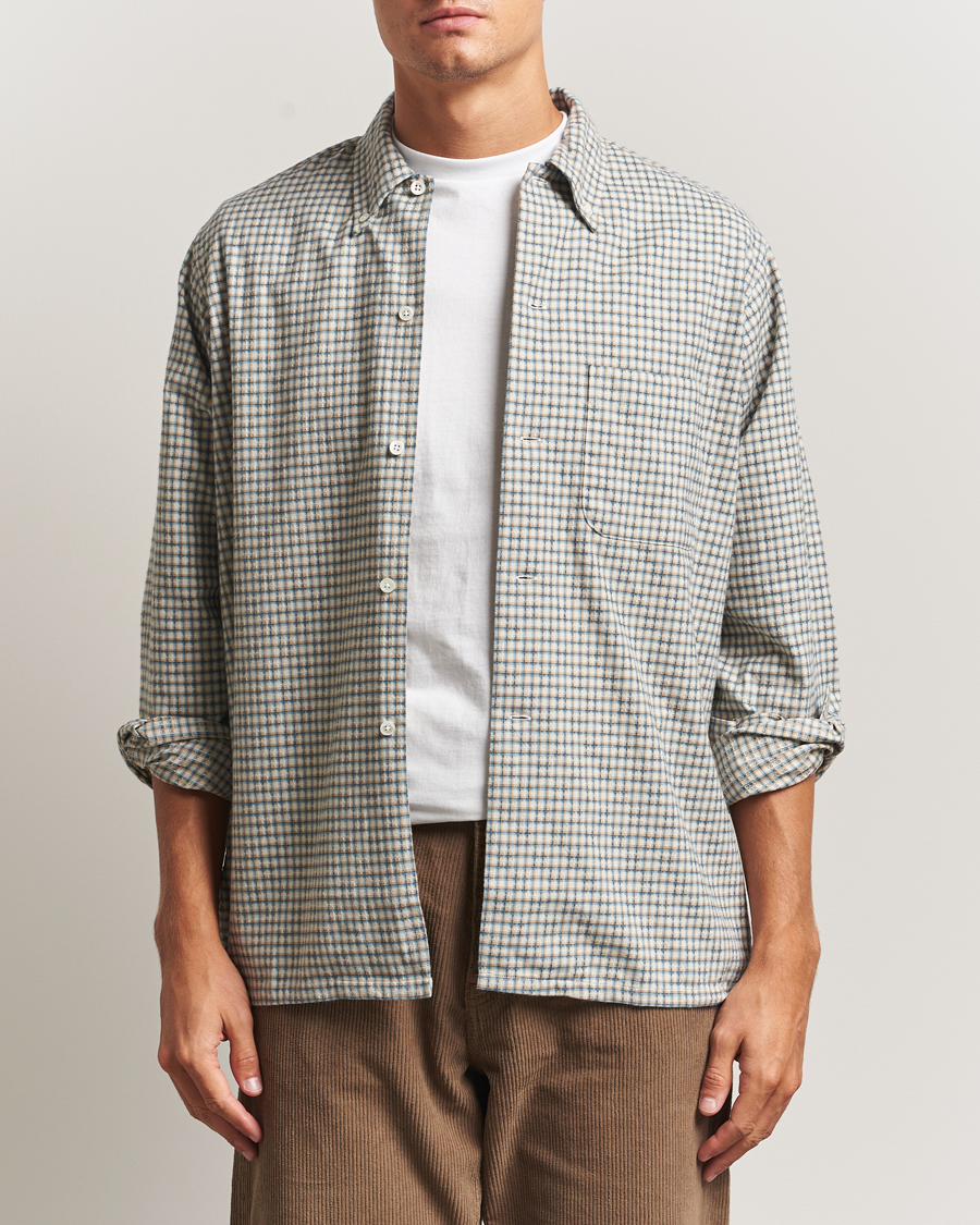 Hombres | Camisas | BEAMS PLUS | Dobby Button Down Shirt White Plaid