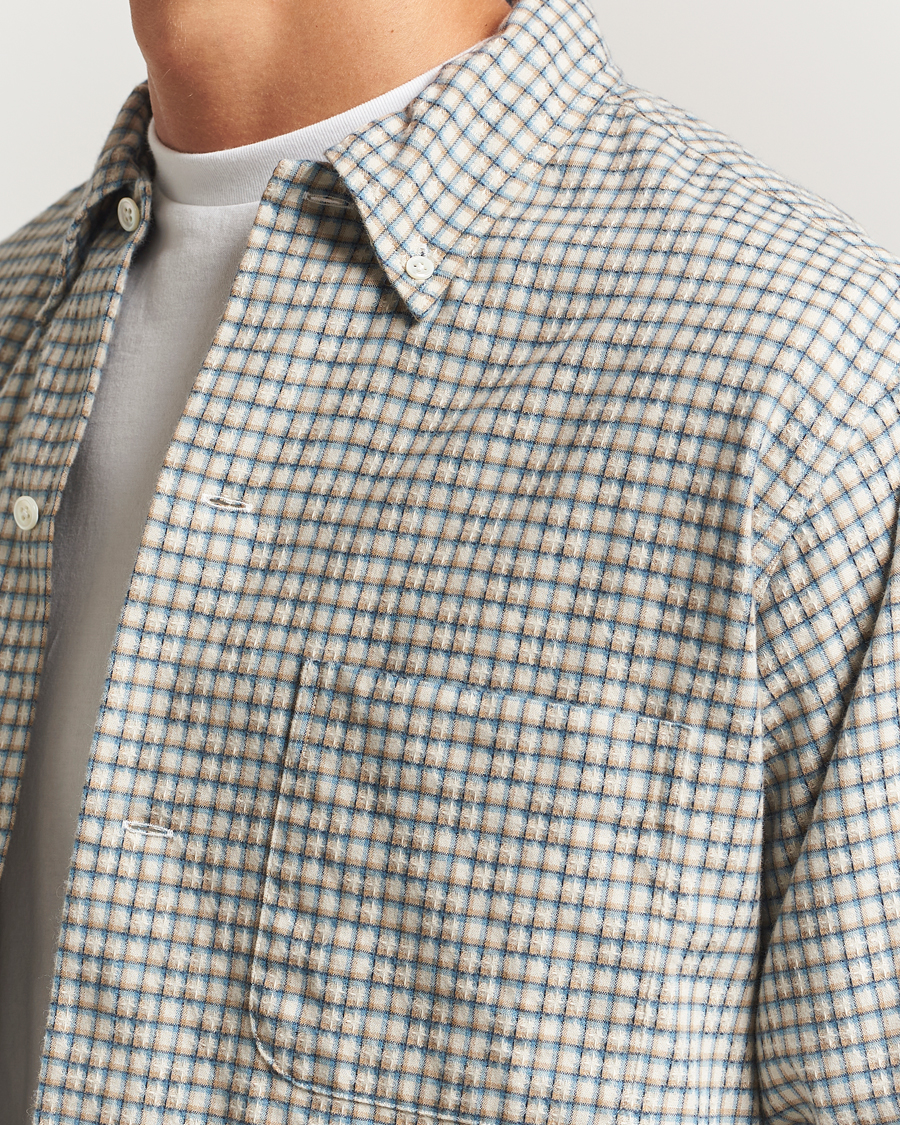 Hombres | Camisas | BEAMS PLUS | Dobby Button Down Shirt White Plaid