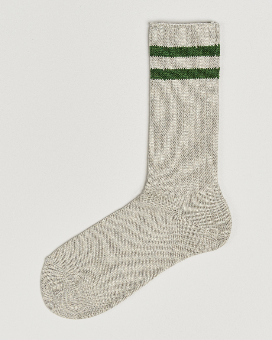 Hombres | Ropa interior y calcetines | BEAMS PLUS | Schoolboy Socks Grey/Green