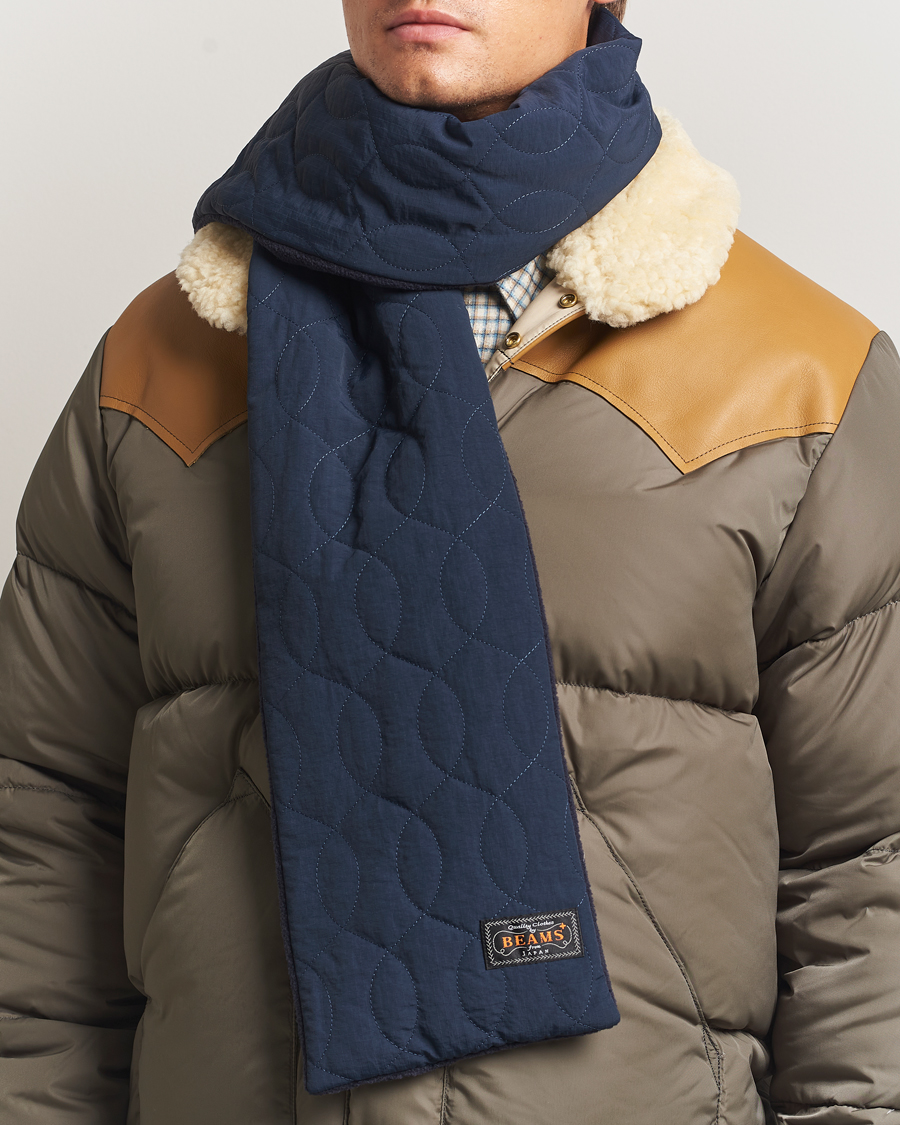 Hombres | Bufandas | BEAMS PLUS | Muffler Boa Scarf Navy