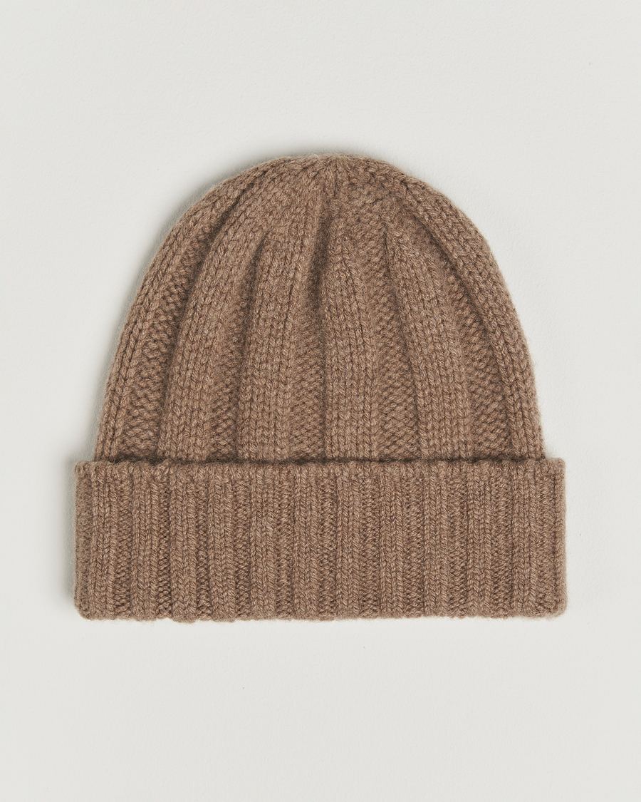 Hombres | BEAMS PLUS Cashmere Rib Beanie Camel | BEAMS PLUS | Cashmere Rib Beanie Camel