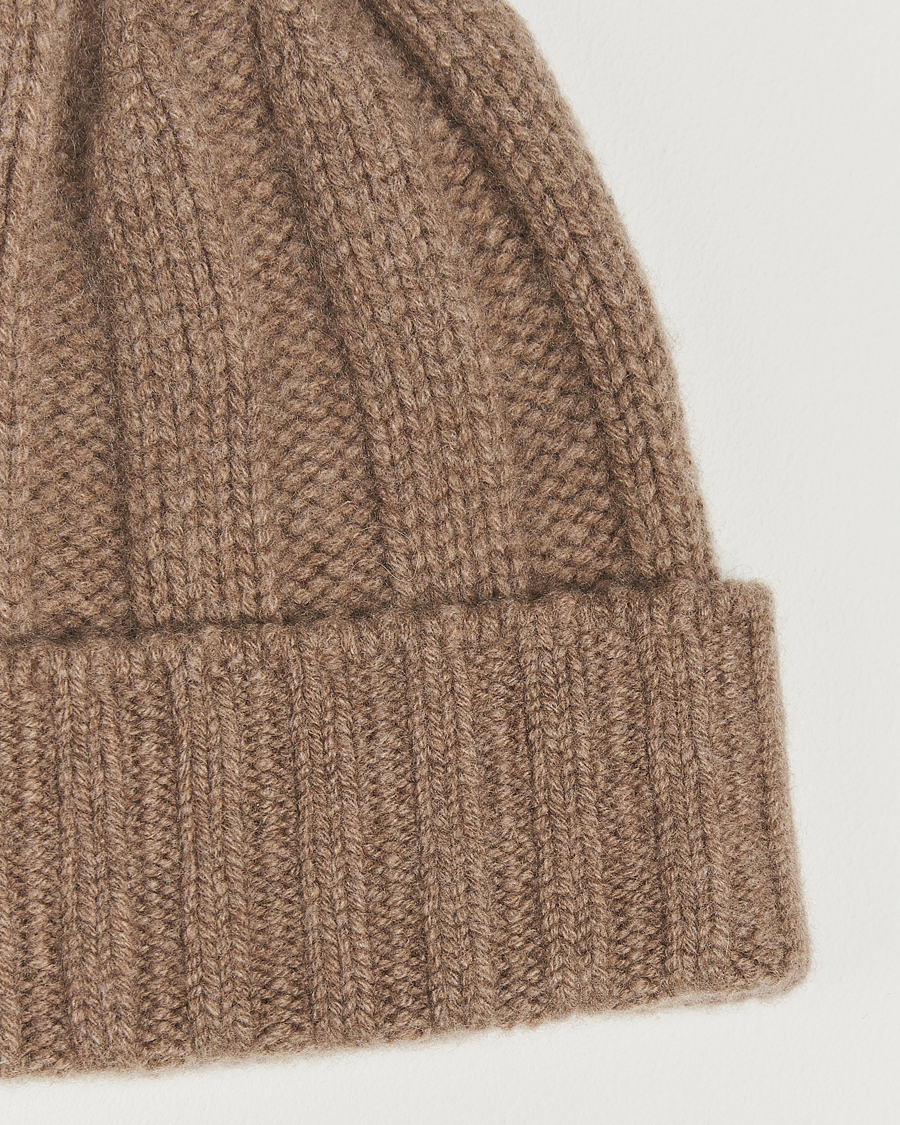 Hombres | BEAMS PLUS Cashmere Rib Beanie Camel | BEAMS PLUS | Cashmere Rib Beanie Camel