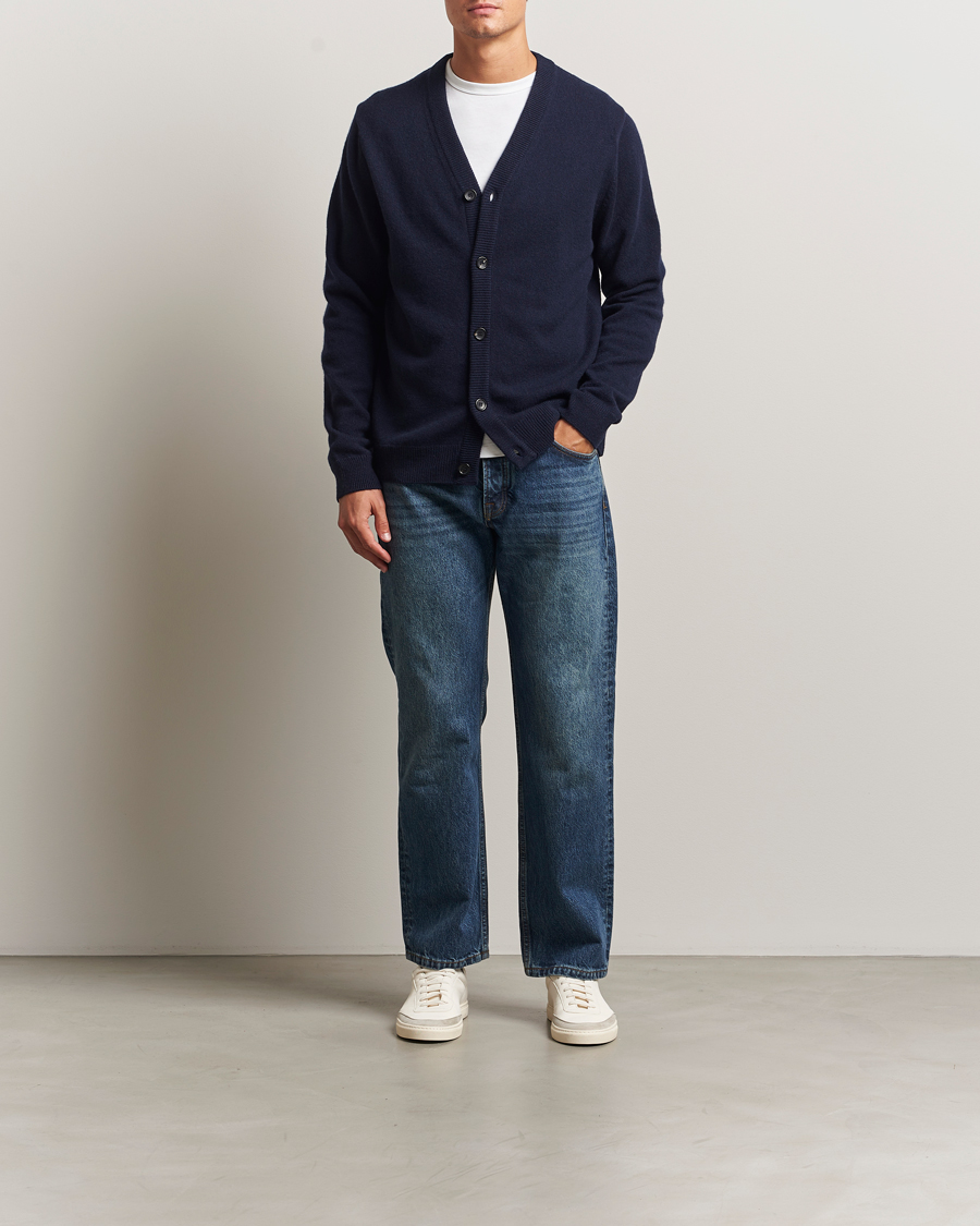 Hombres | Jerséis y prendas de punto | PS Paul Smith | Merino Knitted Cardigan Blue