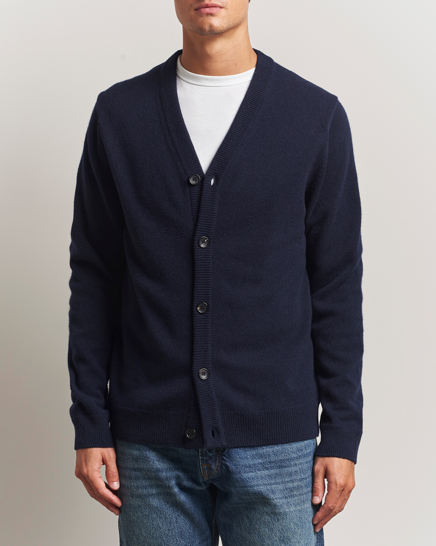 Hombres | Jerséis y prendas de punto | PS Paul Smith | Merino Knitted Cardigan Blue