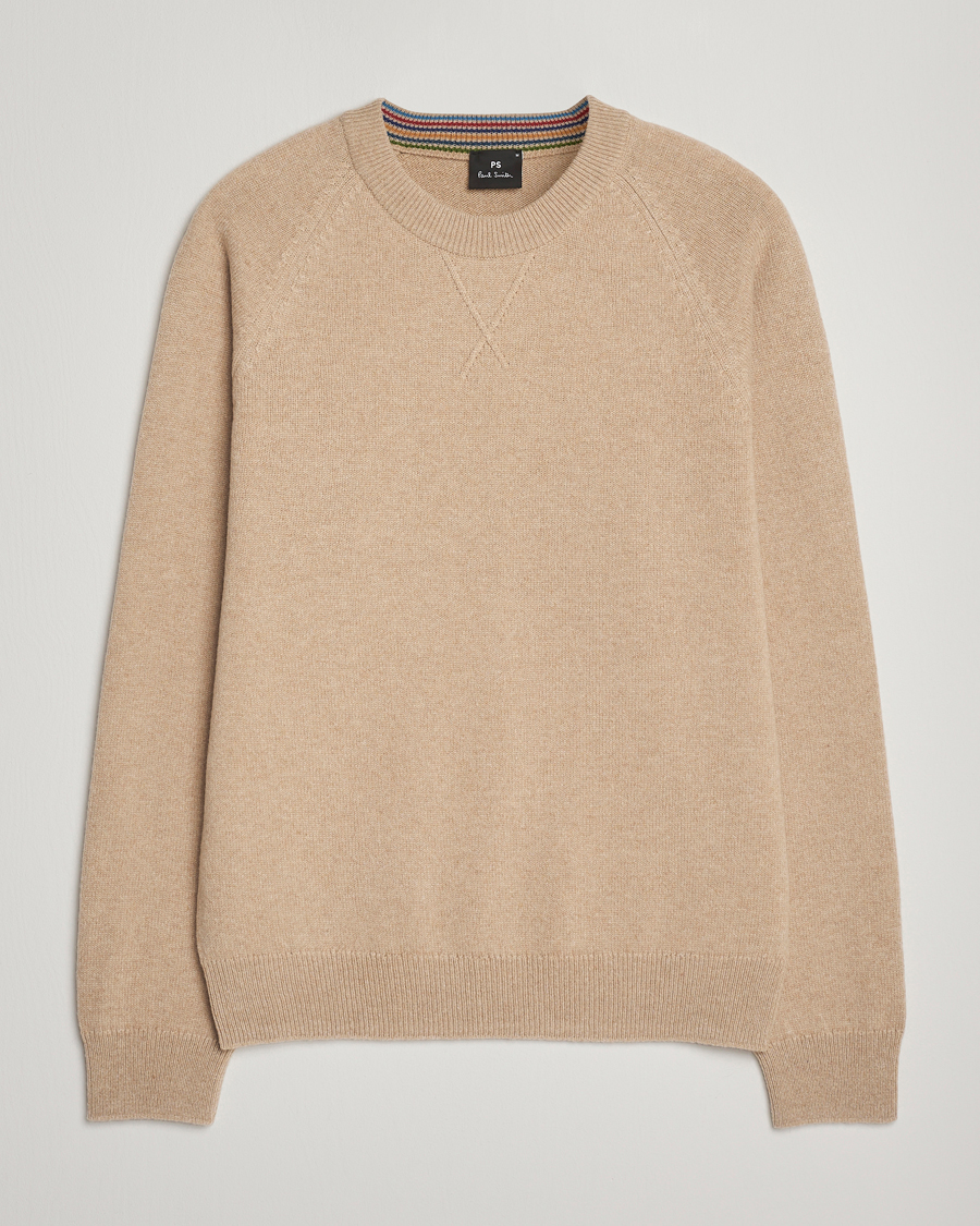 Hombres | Jerséis y prendas de punto | PS Paul Smith | Merino Knitted Sweater Beige