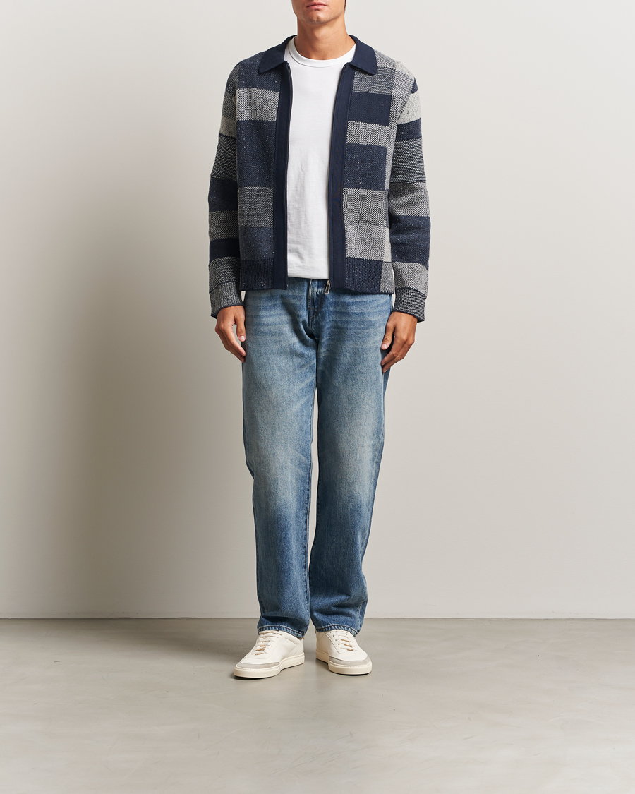 Hombres | Jerséis y prendas de punto | PS Paul Smith | Colourblocked Knitted Full Zip Blue Multi