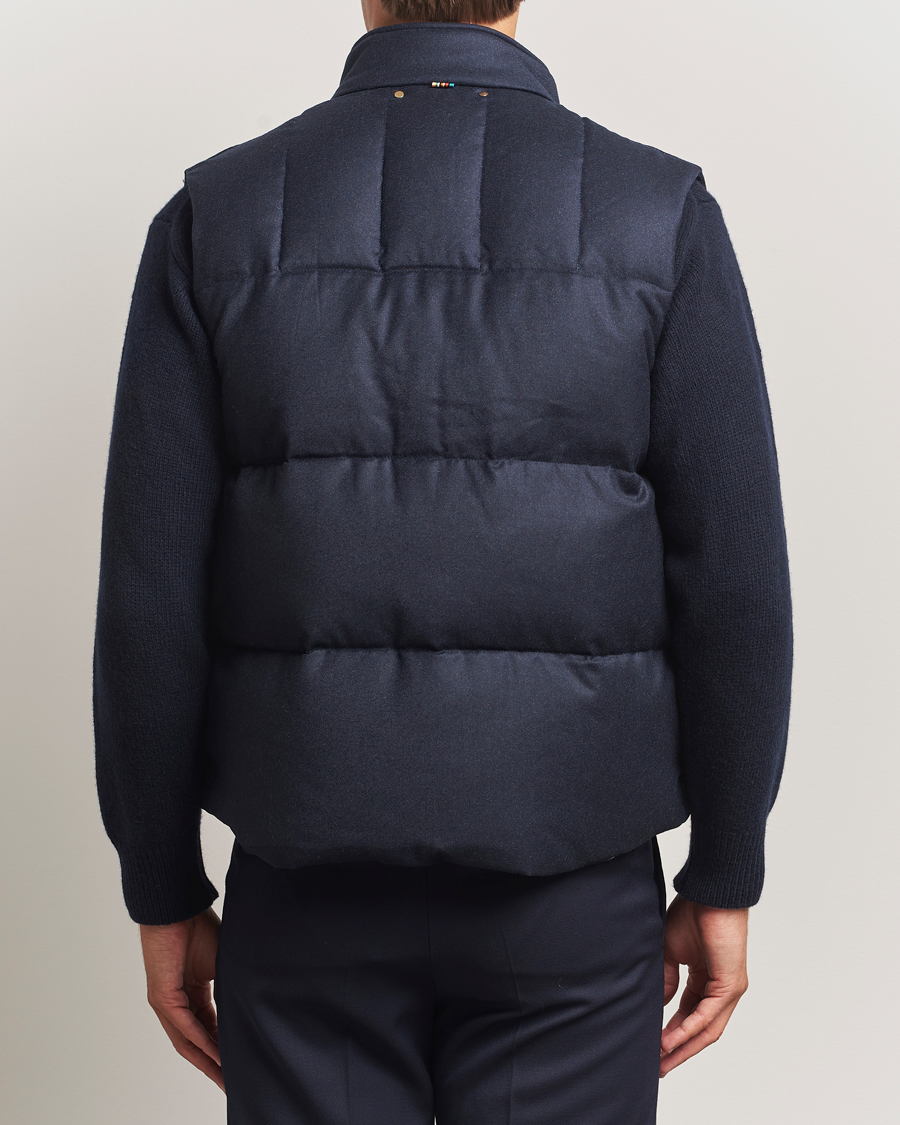 Hombres | Abrigos y chaquetas | Paul Smith | Wool/Cashmere Down Gilet Navy