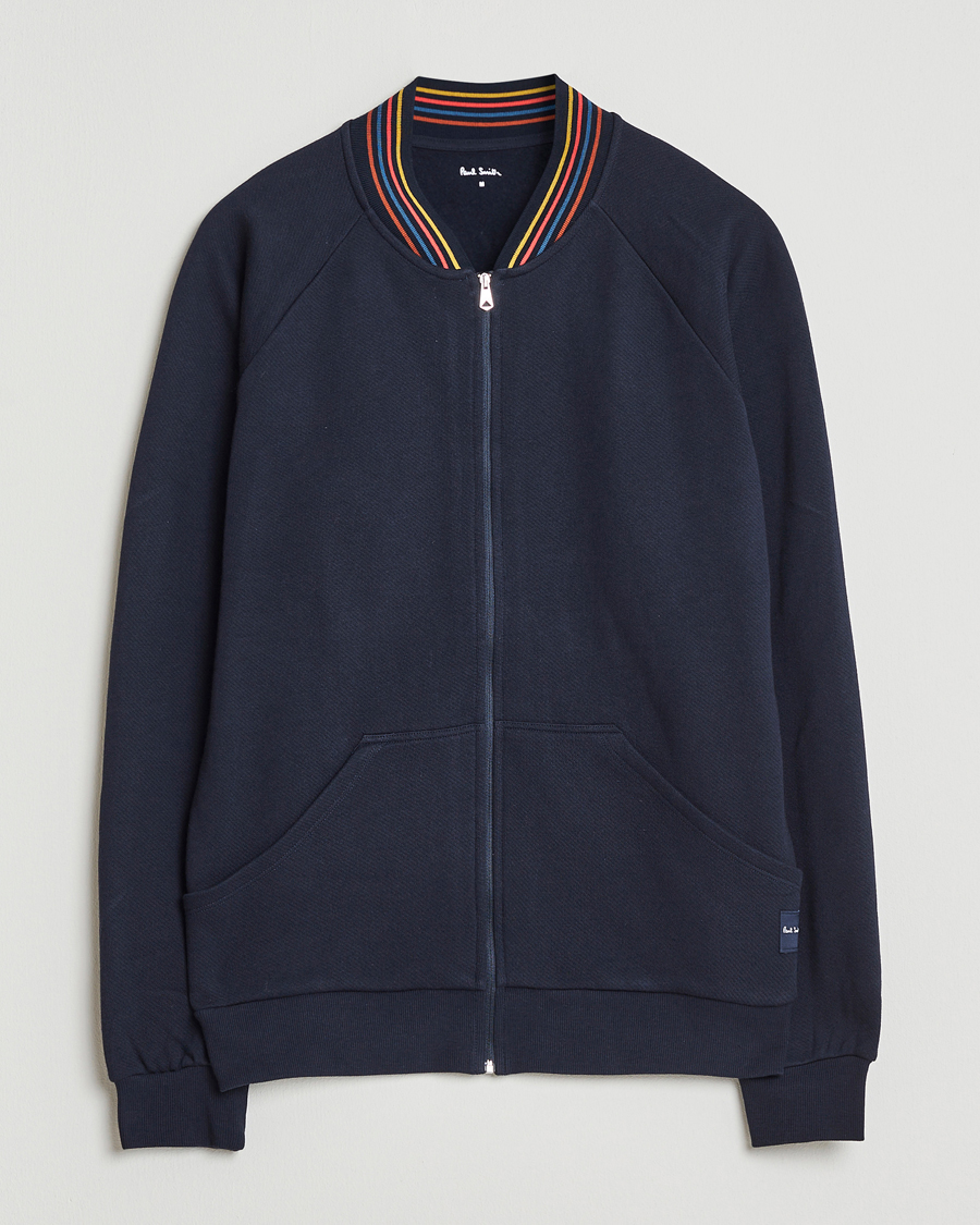 Hombres | Jerséis y prendas de punto | Paul Smith | Artist Rib Full Zip Navy