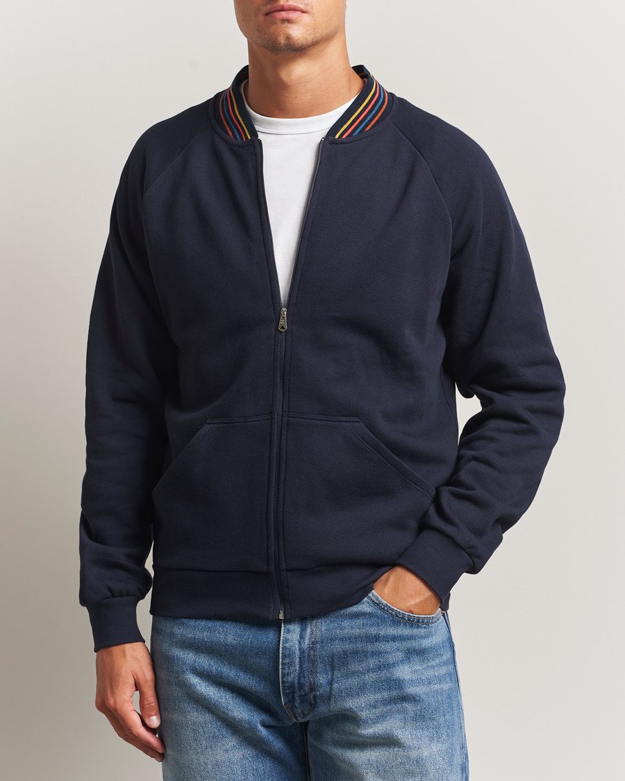 Hombres | Jerséis y prendas de punto | Paul Smith | Artist Rib Full Zip Navy