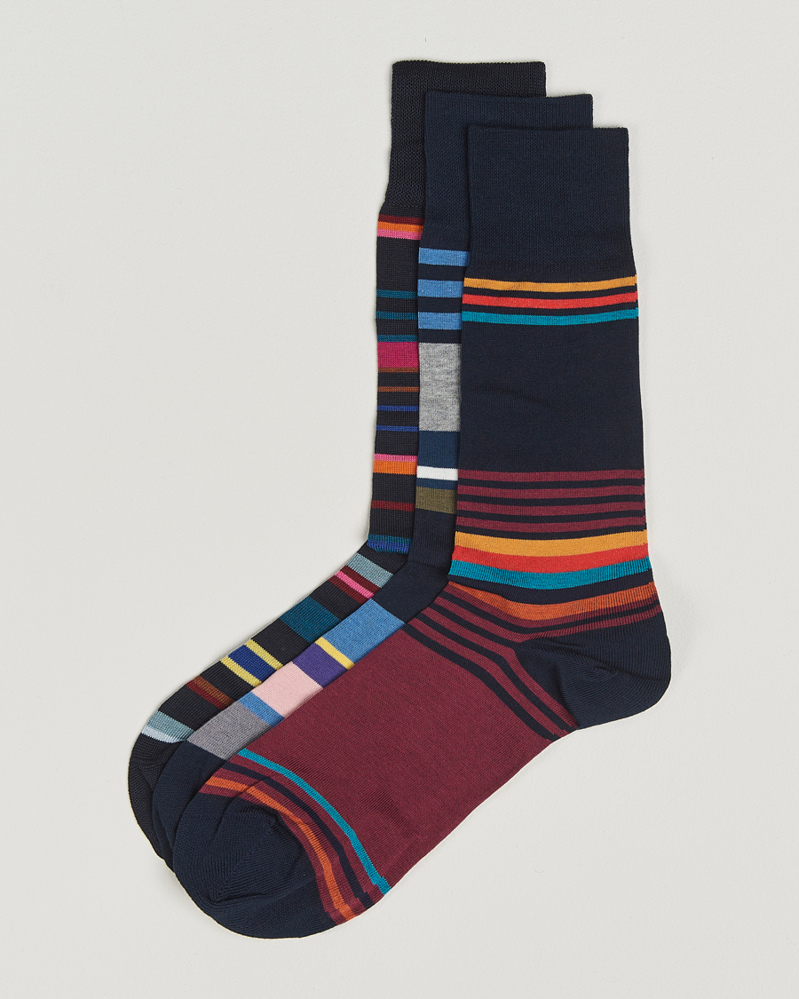 Hombres | Ropa interior y calcetines | Paul Smith | 3-Pack Striped Sock Multi