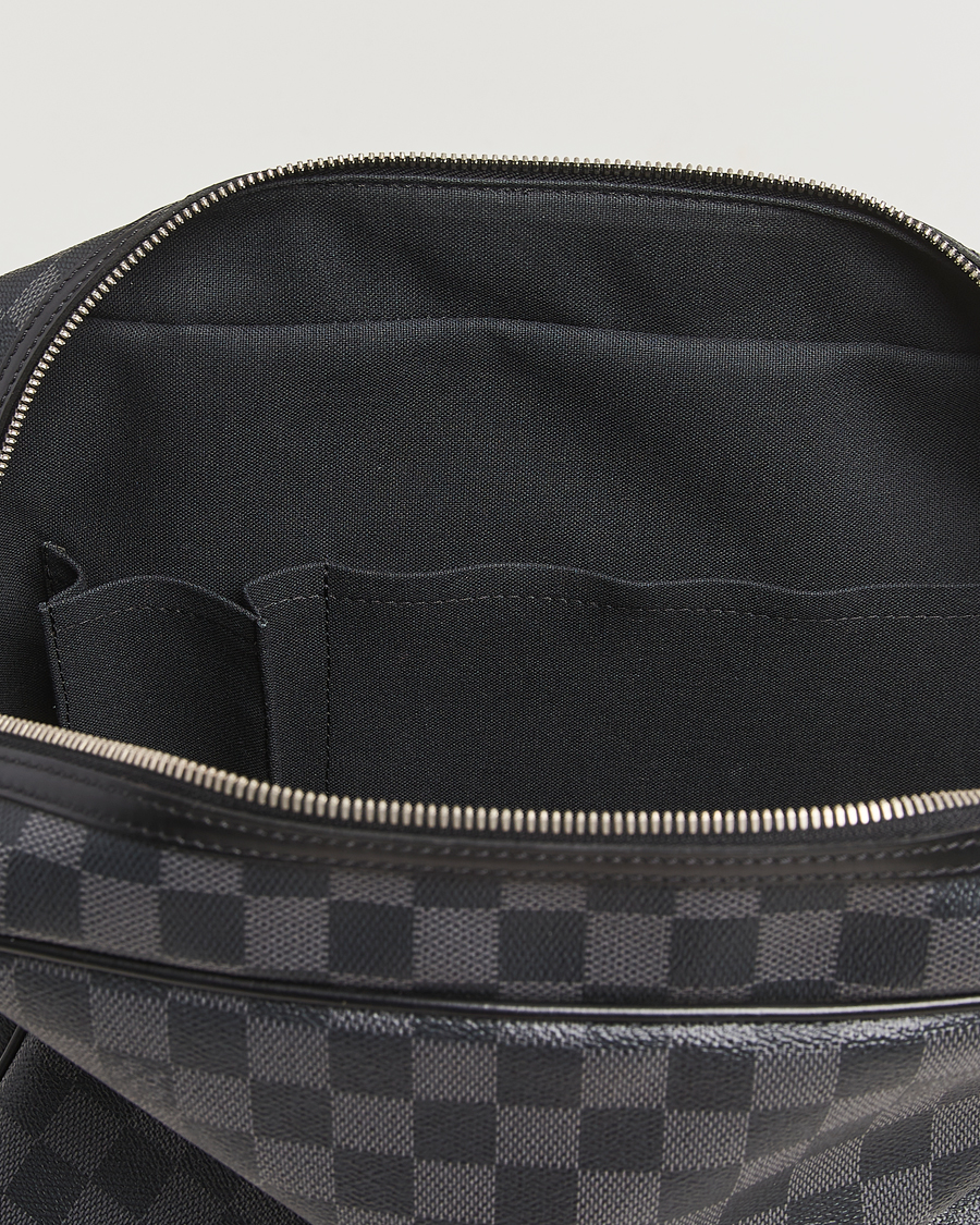 Hombres | Pre-Owned & Vintage Bags | Louis Vuitton Pre-Owned | Leoh Shoulder Bag Damier Graphite