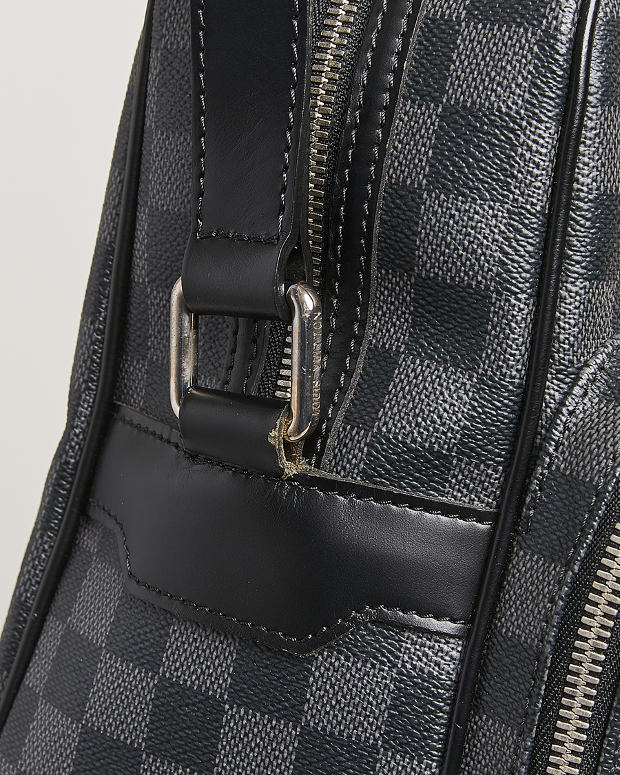 Hombres | Pre-Owned & Vintage Bags | Louis Vuitton Pre-Owned | Leoh Shoulder Bag Damier Graphite