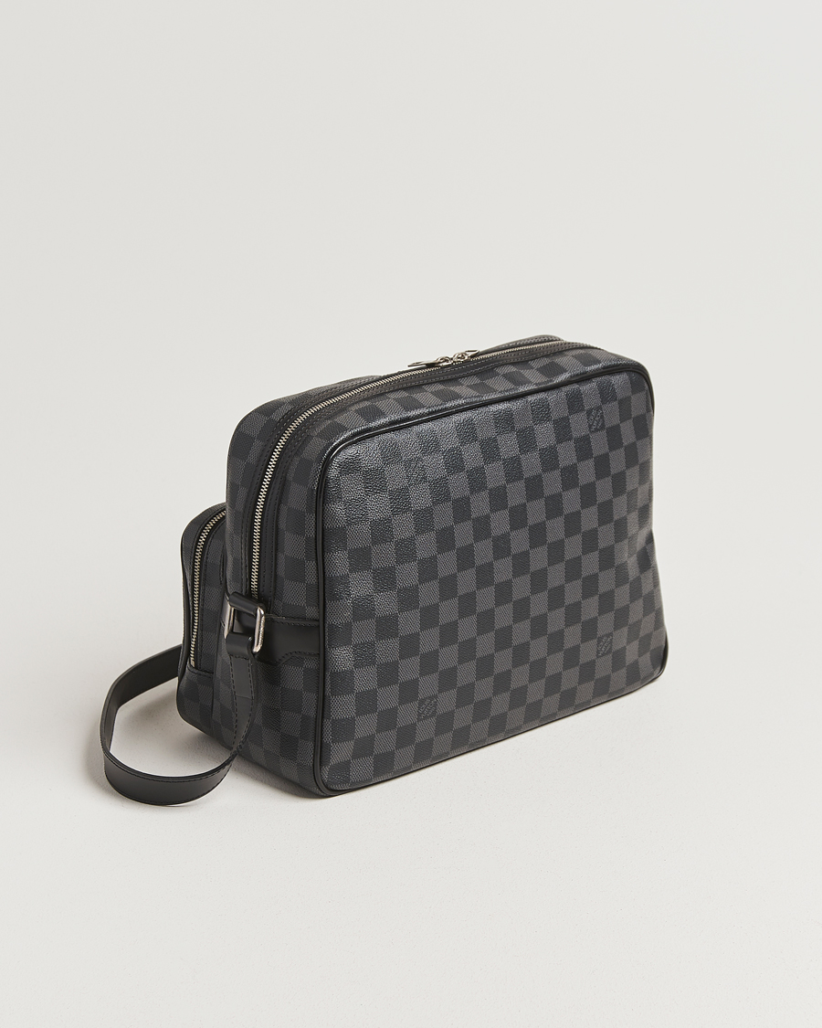 Hombres | Pre-Owned & Vintage Bags | Louis Vuitton Pre-Owned | Leoh Shoulder Bag Damier Graphite