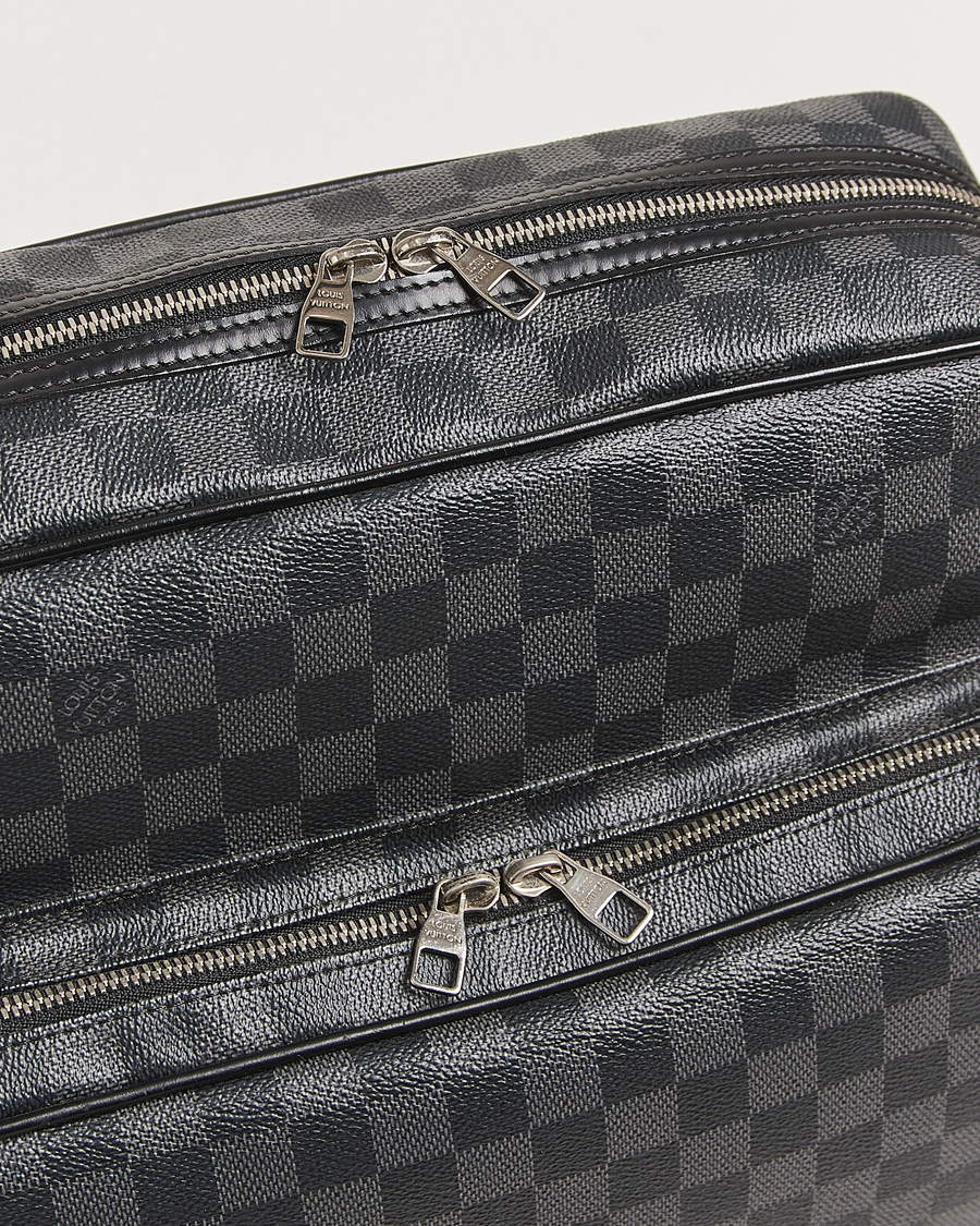 Hombres | Pre-Owned & Vintage Bags | Louis Vuitton Pre-Owned | Leoh Shoulder Bag Damier Graphite