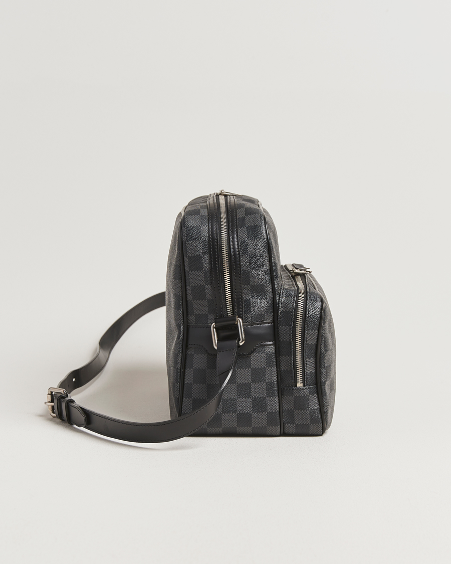 Hombres | Pre-Owned & Vintage Bags | Louis Vuitton Pre-Owned | Leoh Shoulder Bag Damier Graphite