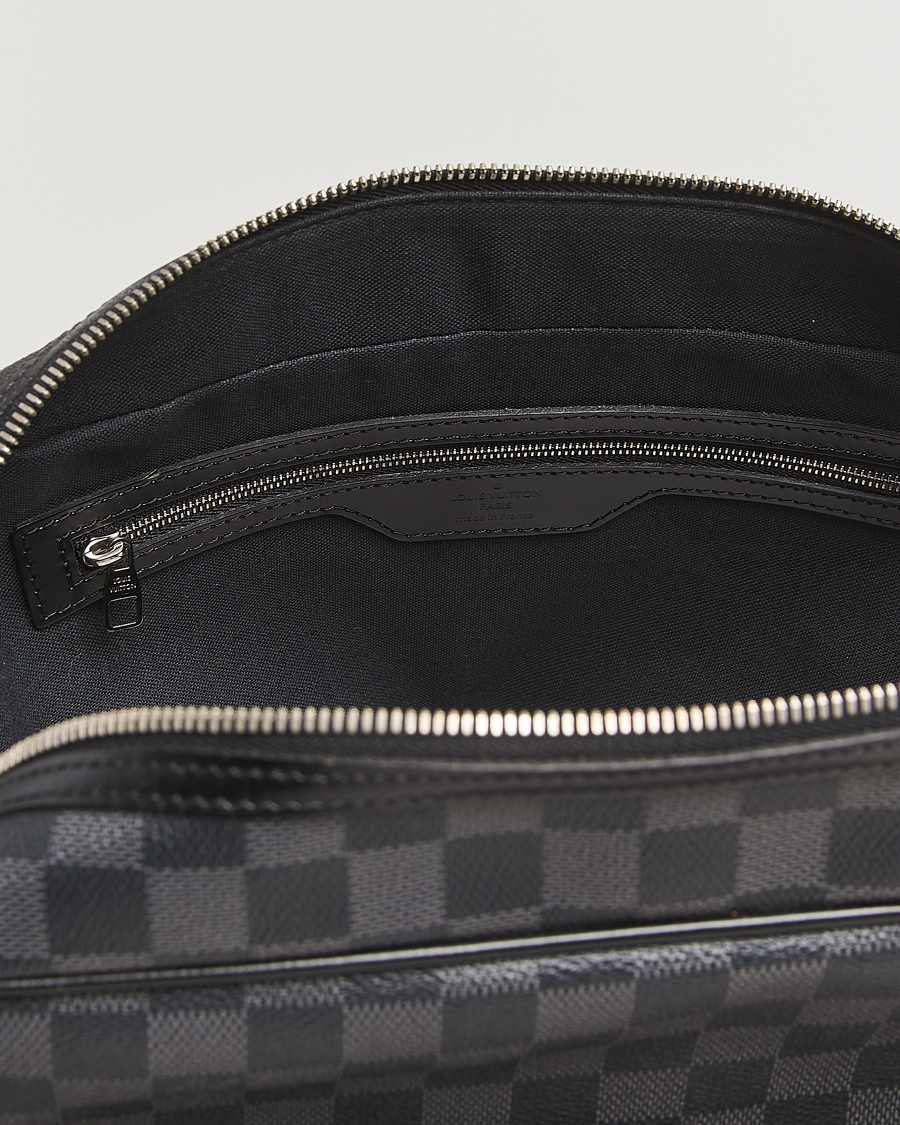 Hombres | Pre-Owned & Vintage Bags | Louis Vuitton Pre-Owned | Leoh Shoulder Bag Damier Graphite