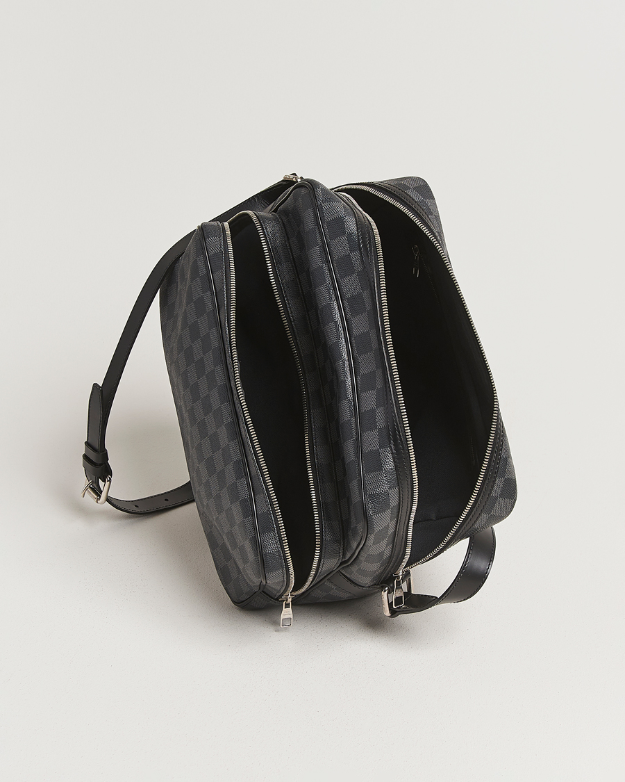 Hombres | Pre-Owned & Vintage Bags | Louis Vuitton Pre-Owned | Leoh Shoulder Bag Damier Graphite