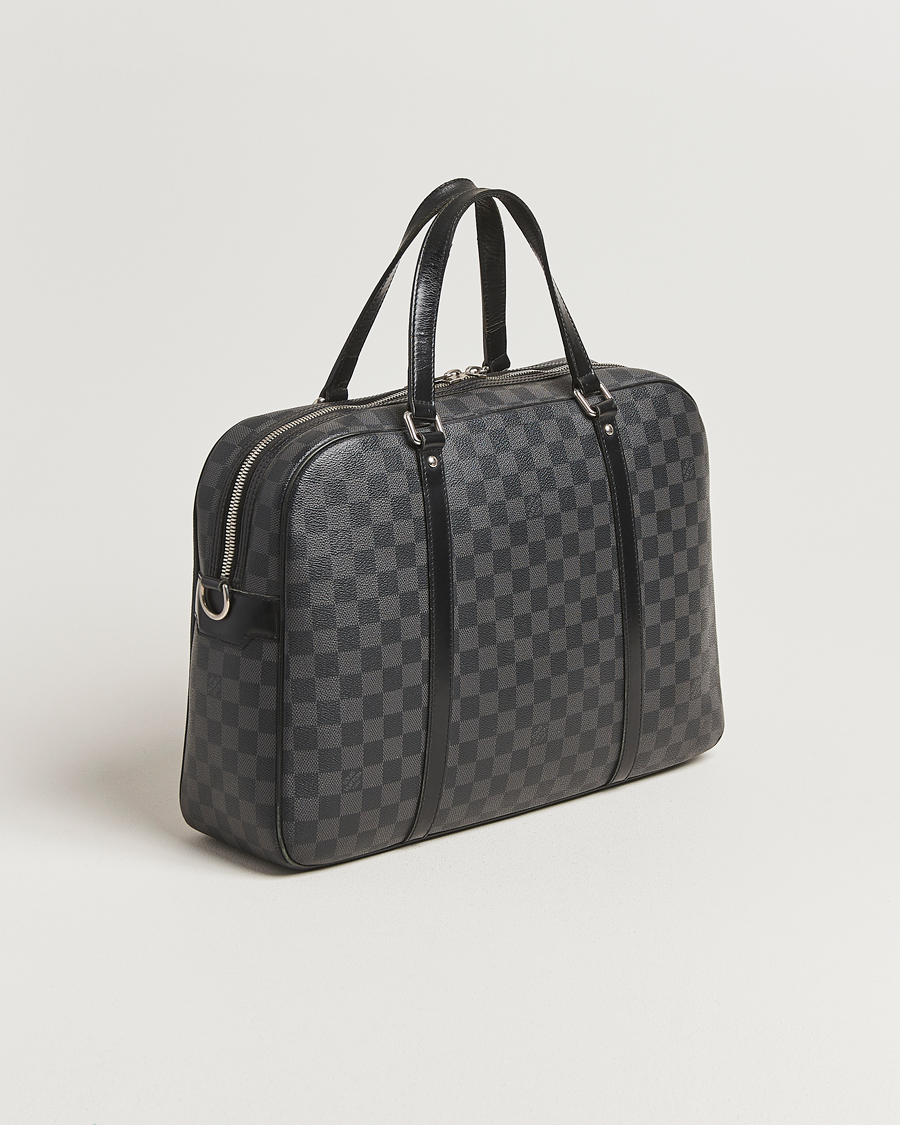 Hombres | Pre-Owned & Vintage Bags | Louis Vuitton Pre-Owned | Jorn Porte Documents Damier Graphite