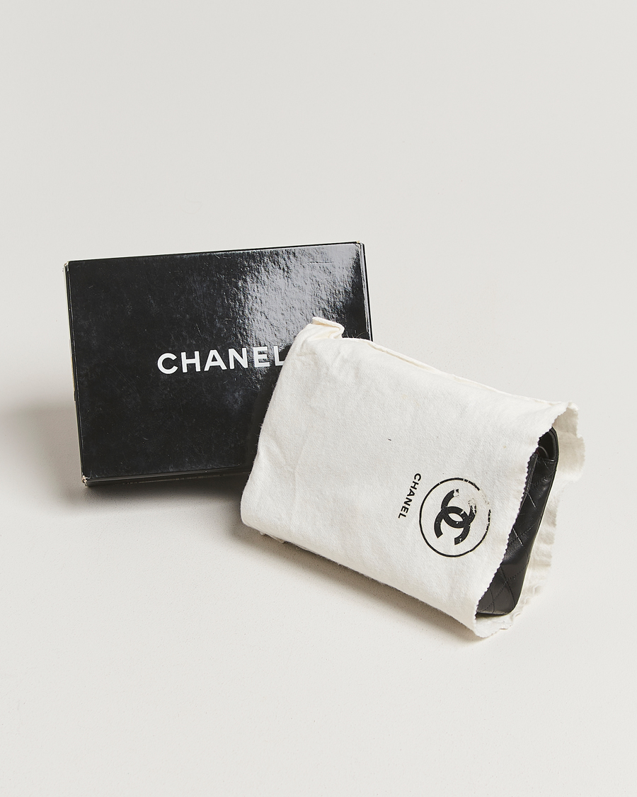 Hombres | Chanel Pre-Owned Classic Double Flap Medium Black | Chanel Pre-Owned | Classic Double Flap Medium Black