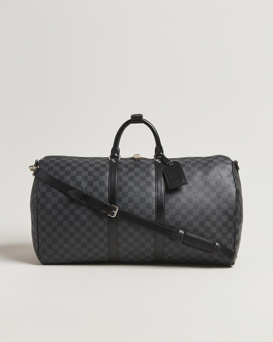 Hombres | Louis Vuitton Pre-Owned Keepall Bandoulière 55 Damier Graphite | Louis Vuitton Pre-Owned | Keepall Bandoulière 55 Damier Graphite