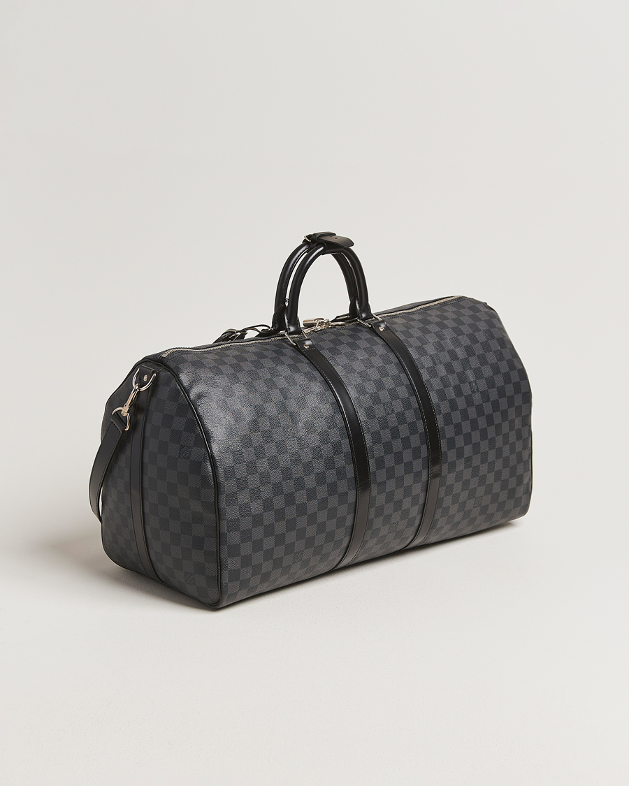 Hombres | Louis Vuitton Pre-Owned Keepall Bandoulière 55 Damier Graphite | Louis Vuitton Pre-Owned | Keepall Bandoulière 55 Damier Graphite