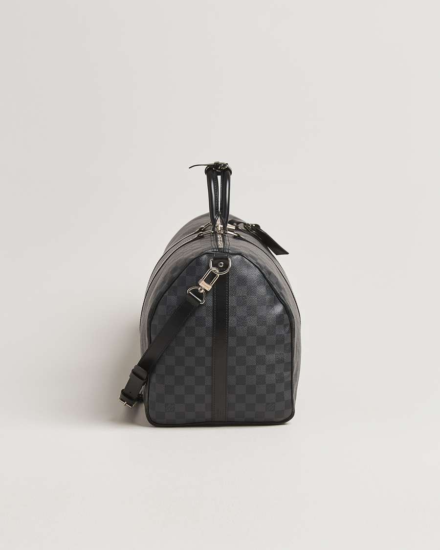 Hombres | Louis Vuitton Pre-Owned Keepall Bandoulière 55 Damier Graphite | Louis Vuitton Pre-Owned | Keepall Bandoulière 55 Damier Graphite