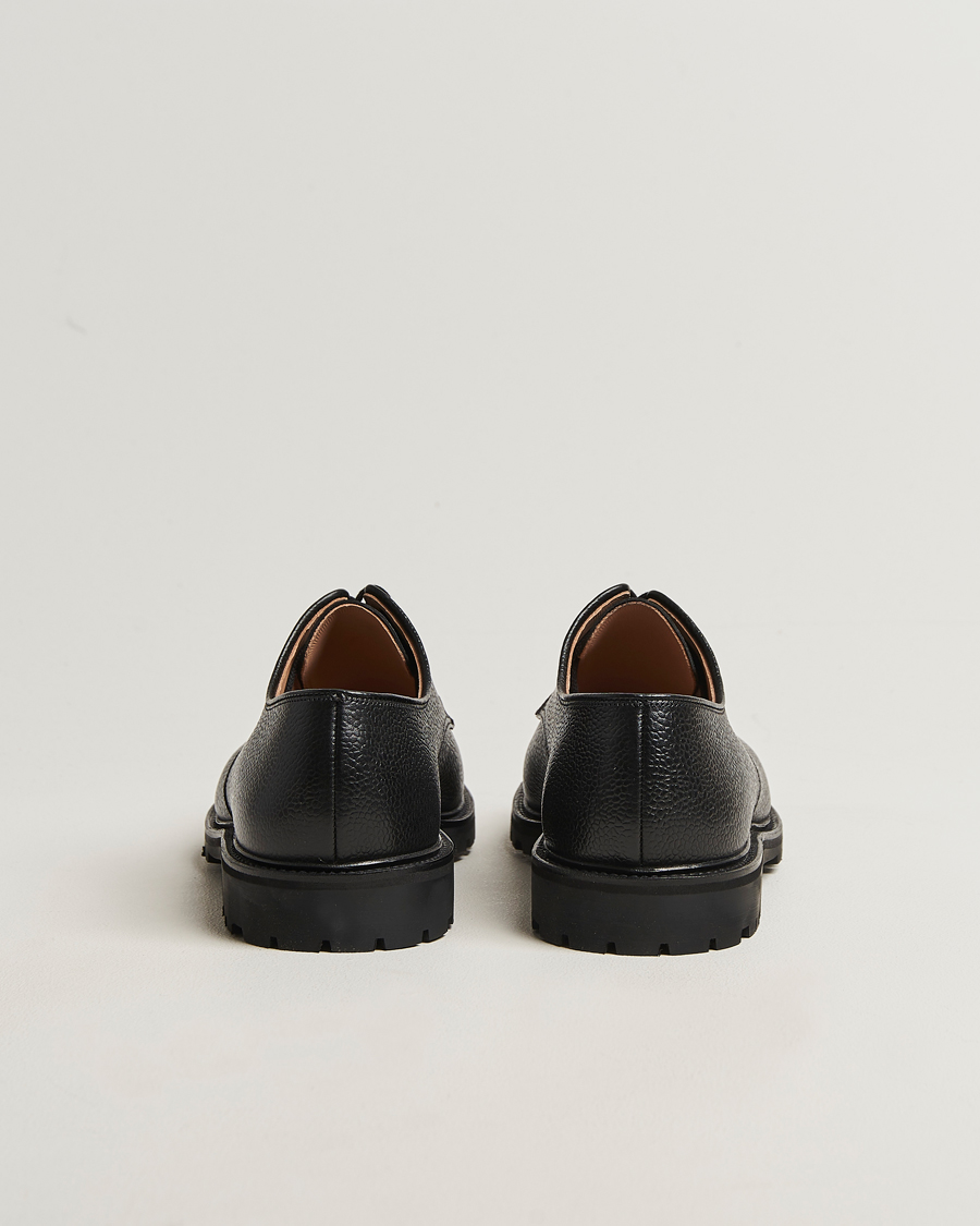 Hombres | Zapatos derby | Crockett & Jones | Sandhurst Derby Vibram Black Scotch Grain