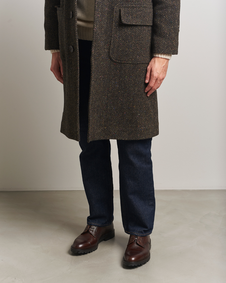 Hombres | Zapatos derby | Crockett & Jones | Sandhurst Derby Vibram Brown Scotch Grain