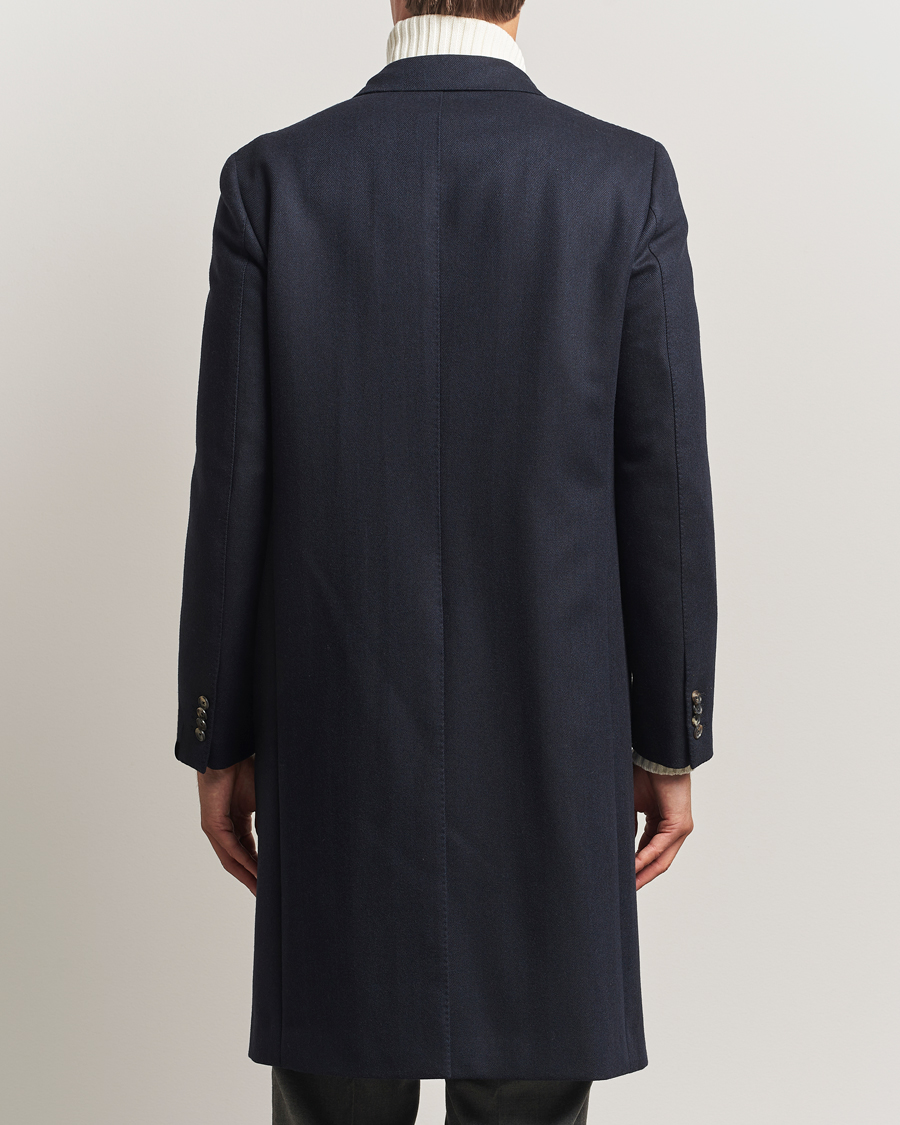 Hombres | Abrigos y chaquetas | Caruso | Aida Double Breasted Wool Coat Navy