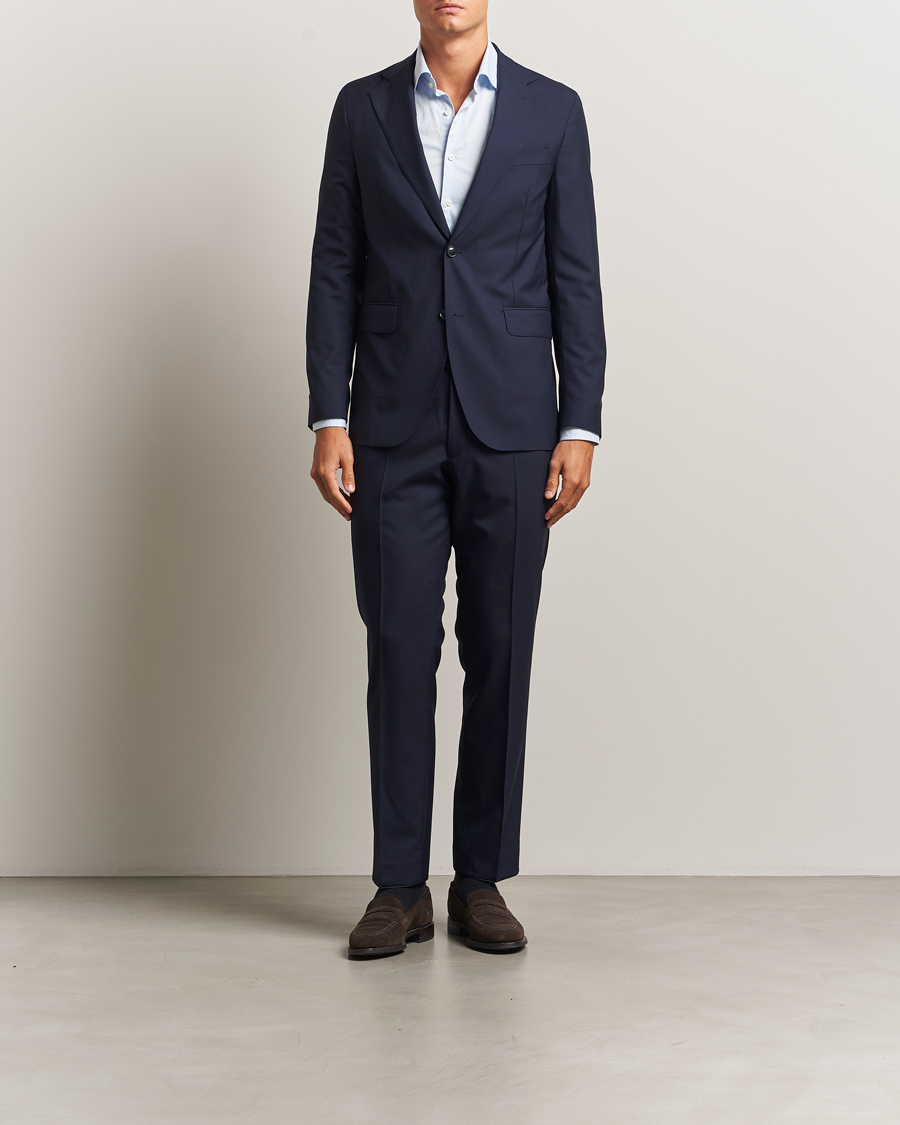 Hombres | Blazers | Oscar Jacobson | Ego Wool Blazer Blue