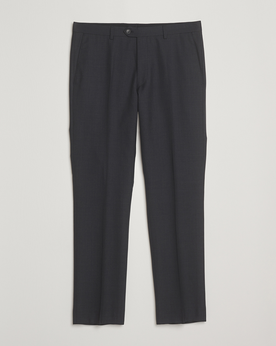 Hombres | Pantalones | Oscar Jacobson | Dandy Wool Trousers Grey